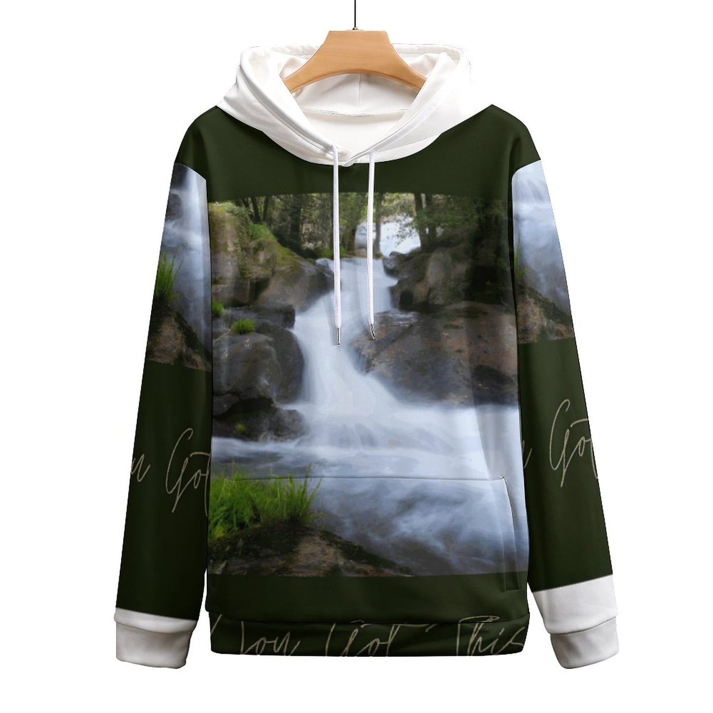 230gsm Men's Cool Hoodie with Double-layer Cap (All-Over Printing)