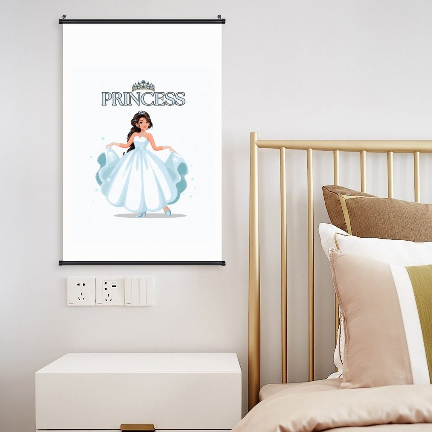 Canvas Hanging Poster with Scrolls-16"x24"/ 40x60cm