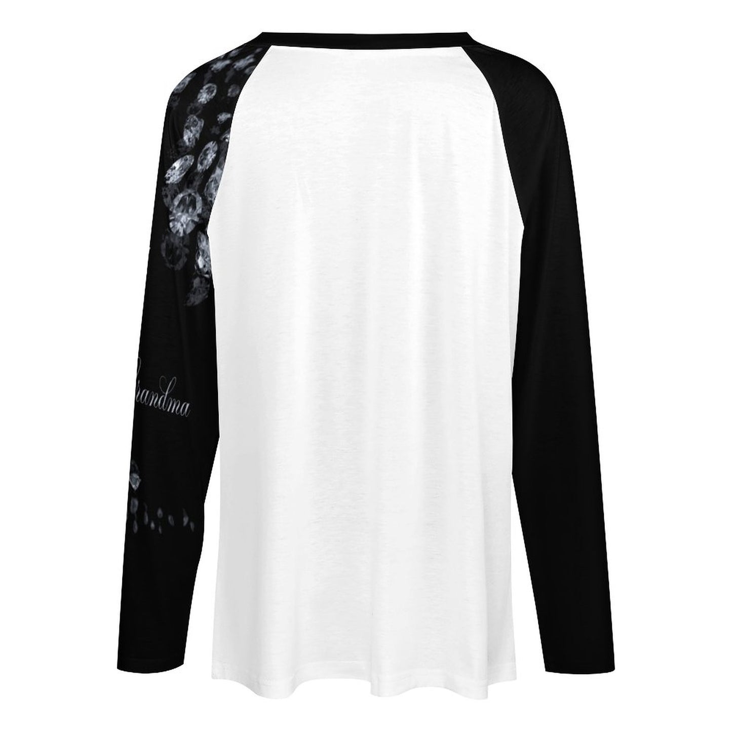 V-neck Loose Long Sleeve T-shirt TLREV2 (All-Over Printing)