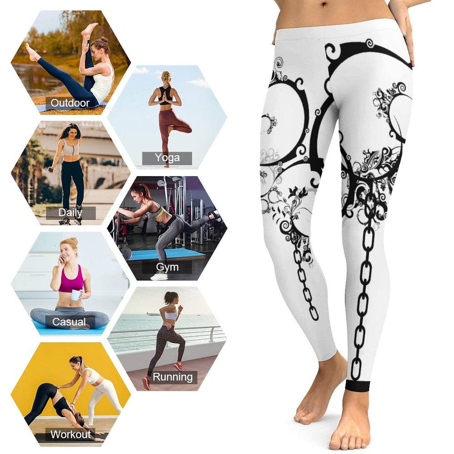 Hot Yoga Pants for Women SY010 (All-Over Printing)