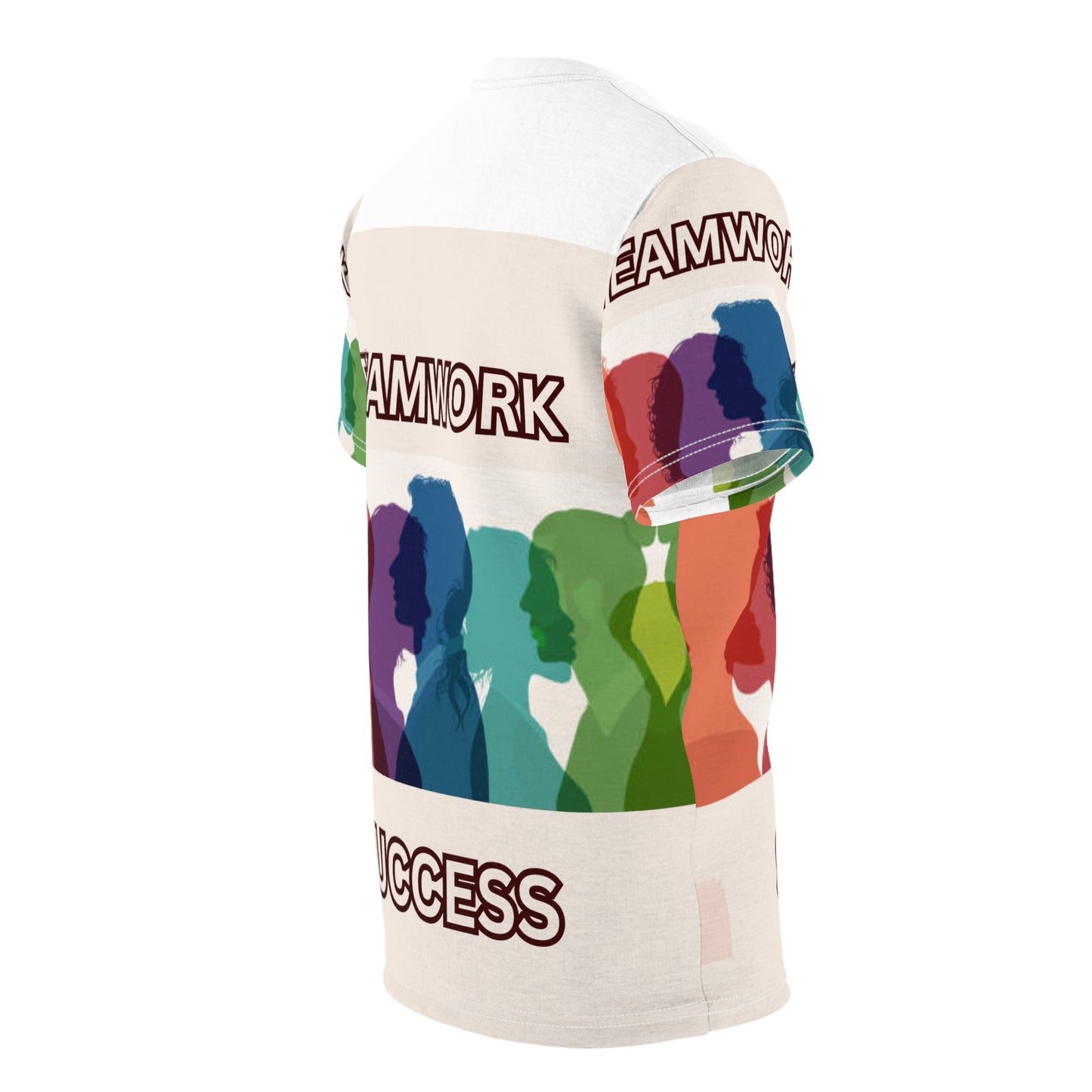 TEAMWORK SUCCESS Unisex Tee on white (for groups or events)