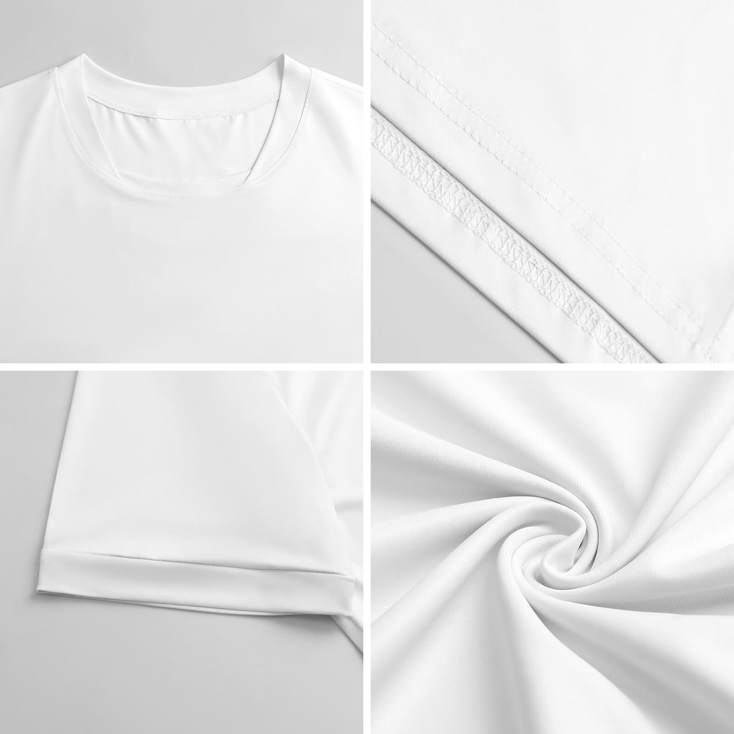 180gsm Men's Ice Silk U-neck Football Jersey(All-Over Printing)