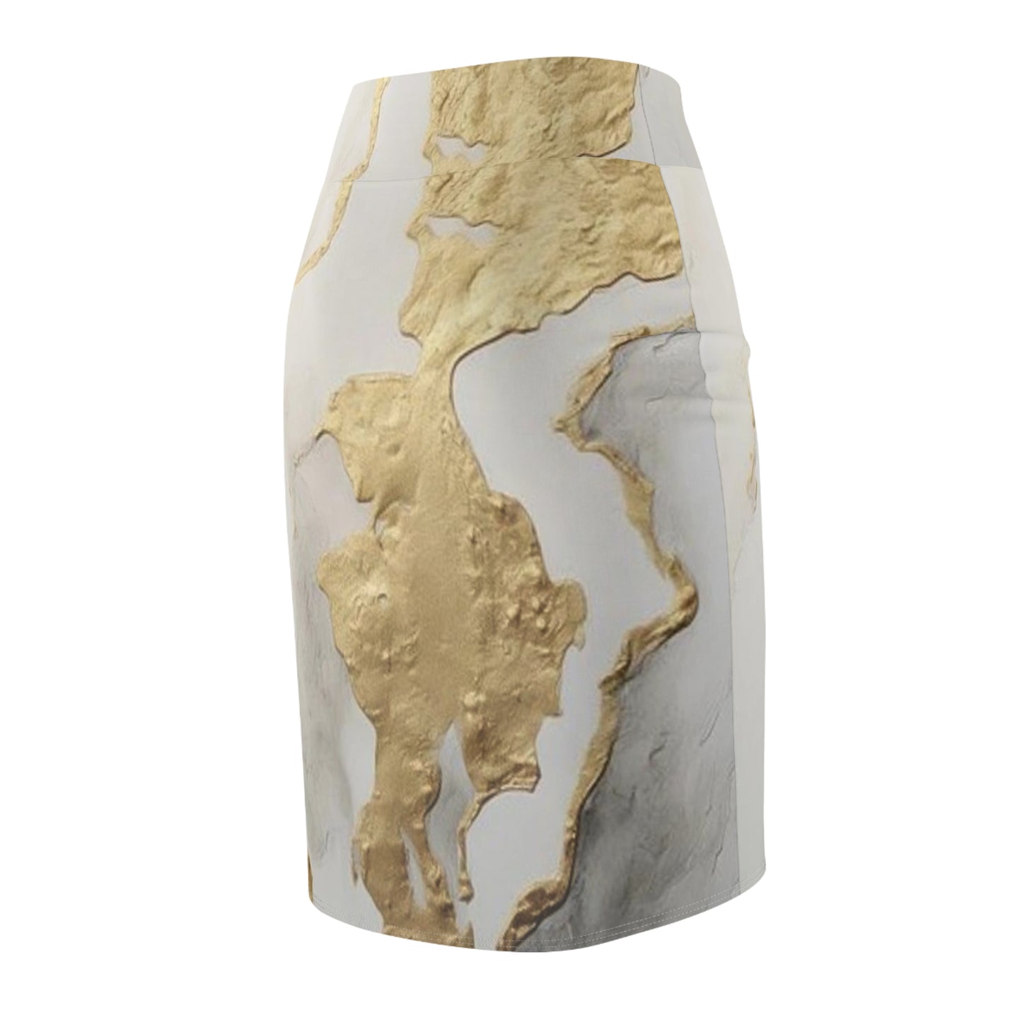 GOLD FOIL 3D Women's Mini Skirt