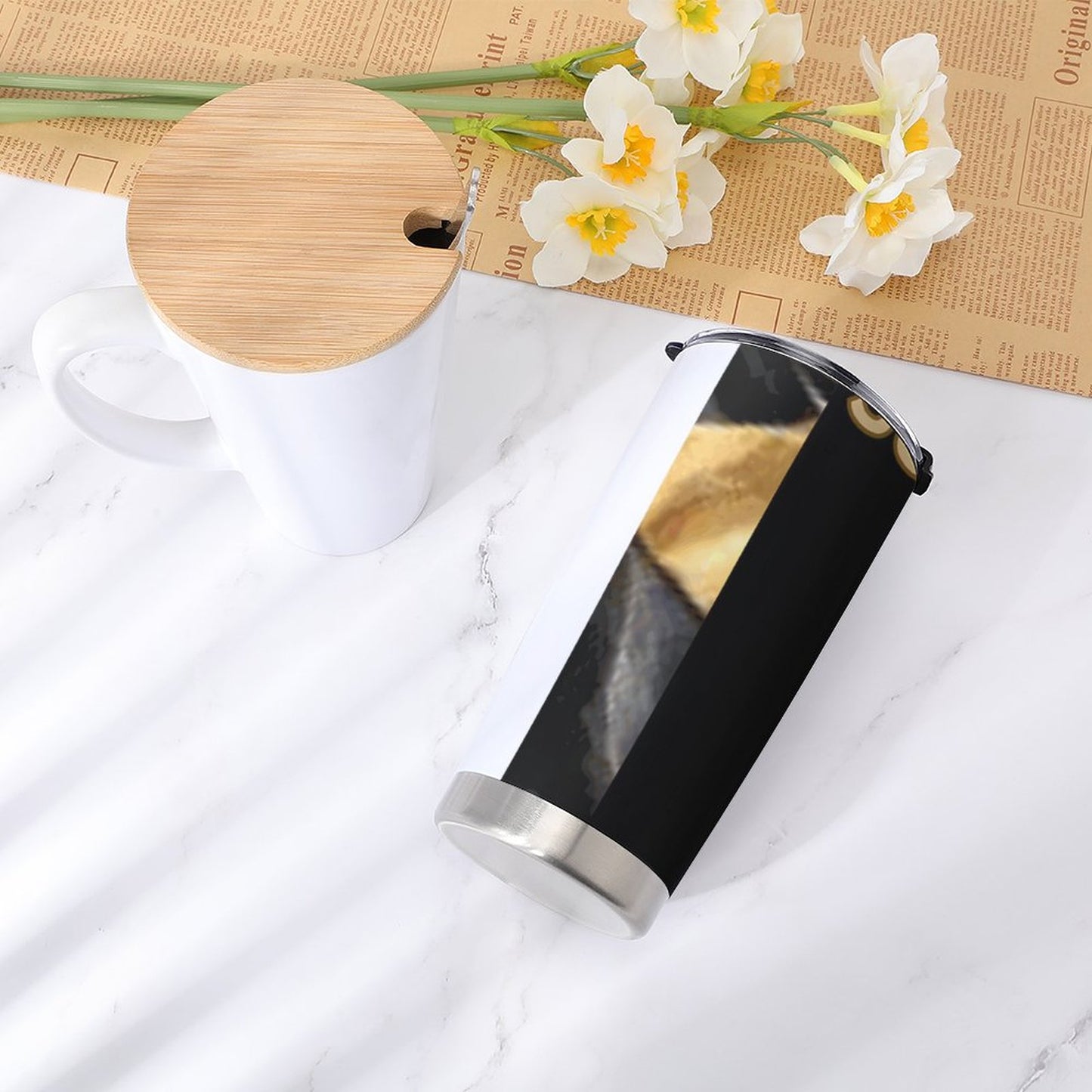 Car Travel Coffee Mug with Lid (All-Over Printing)