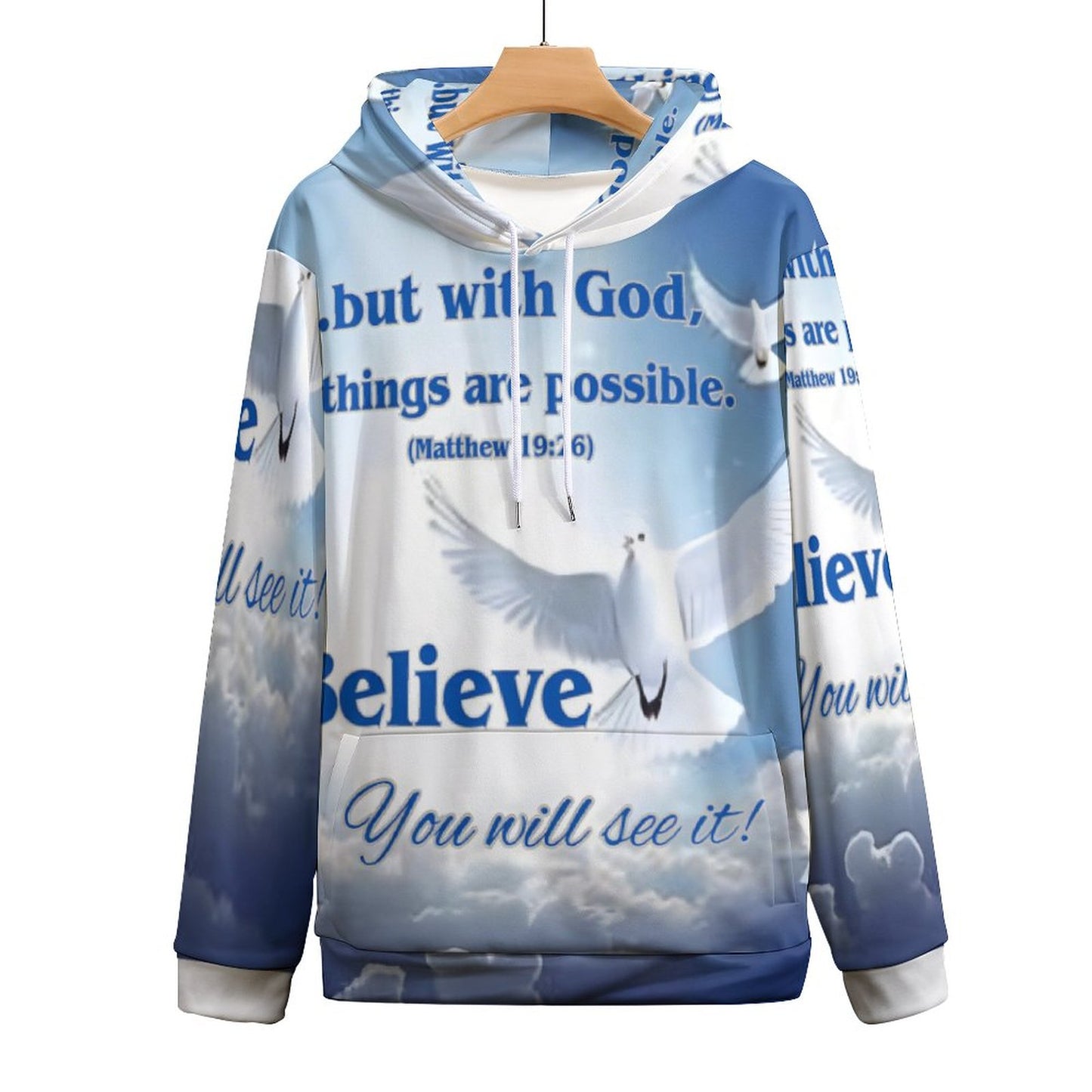 230gsm Hoodie for Women with Double-layer Cap (All-Over Printing)