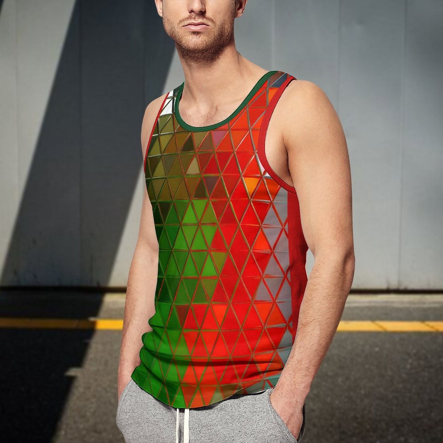 GLASS PRISM Men's Tank Top-SMALL-5XL