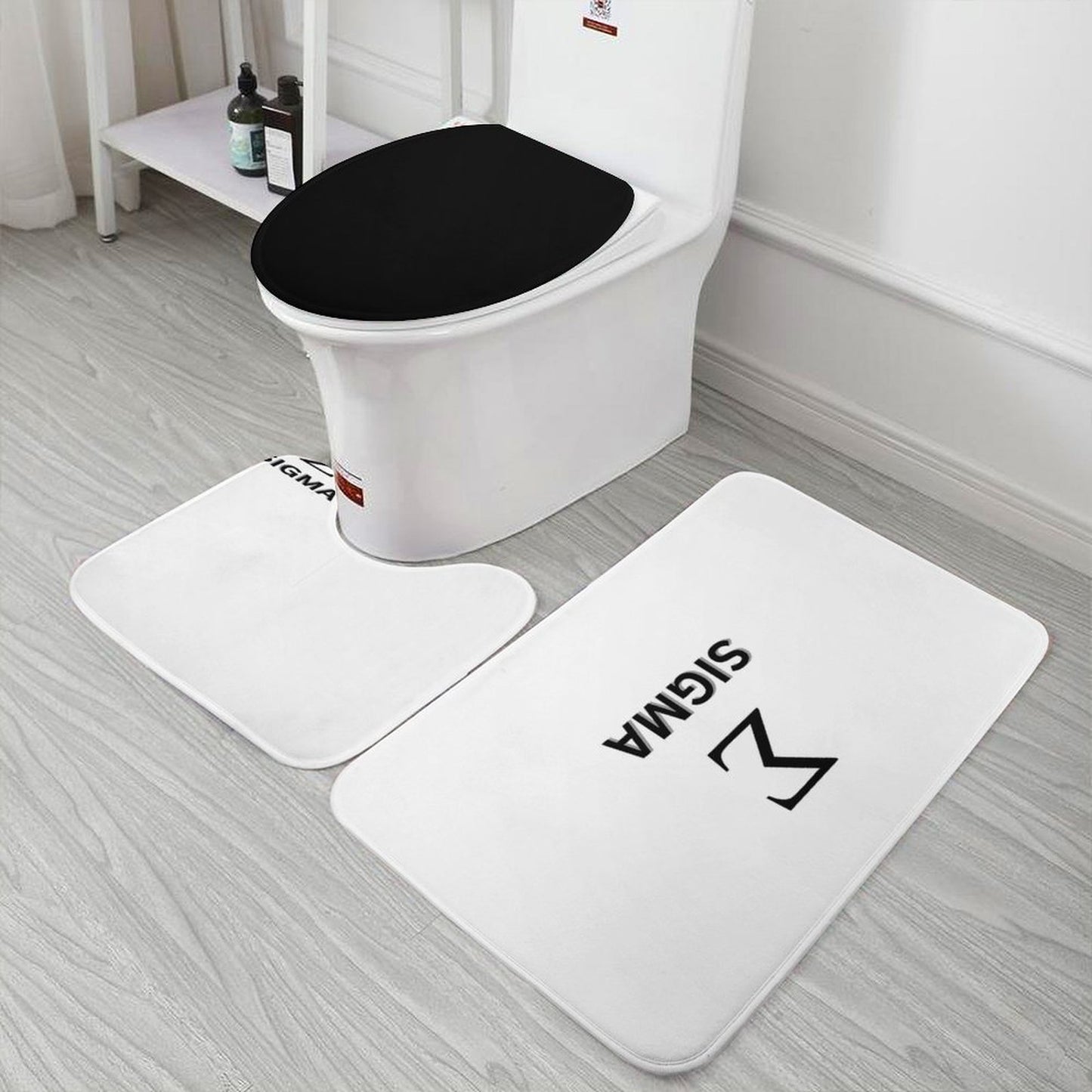 Coral Velvet Restroom Rug Set of 3-15.7"x23.6"/ 40x60cm