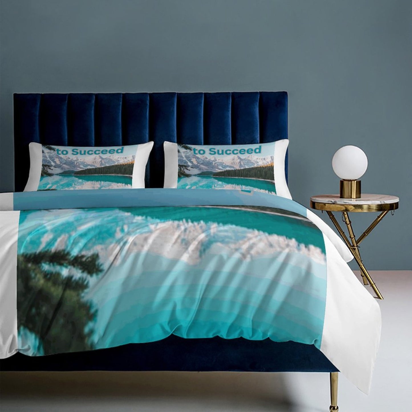 3-Piece Bedding Set-102"x90"/ 259x229cm (Dual-sided Printing)