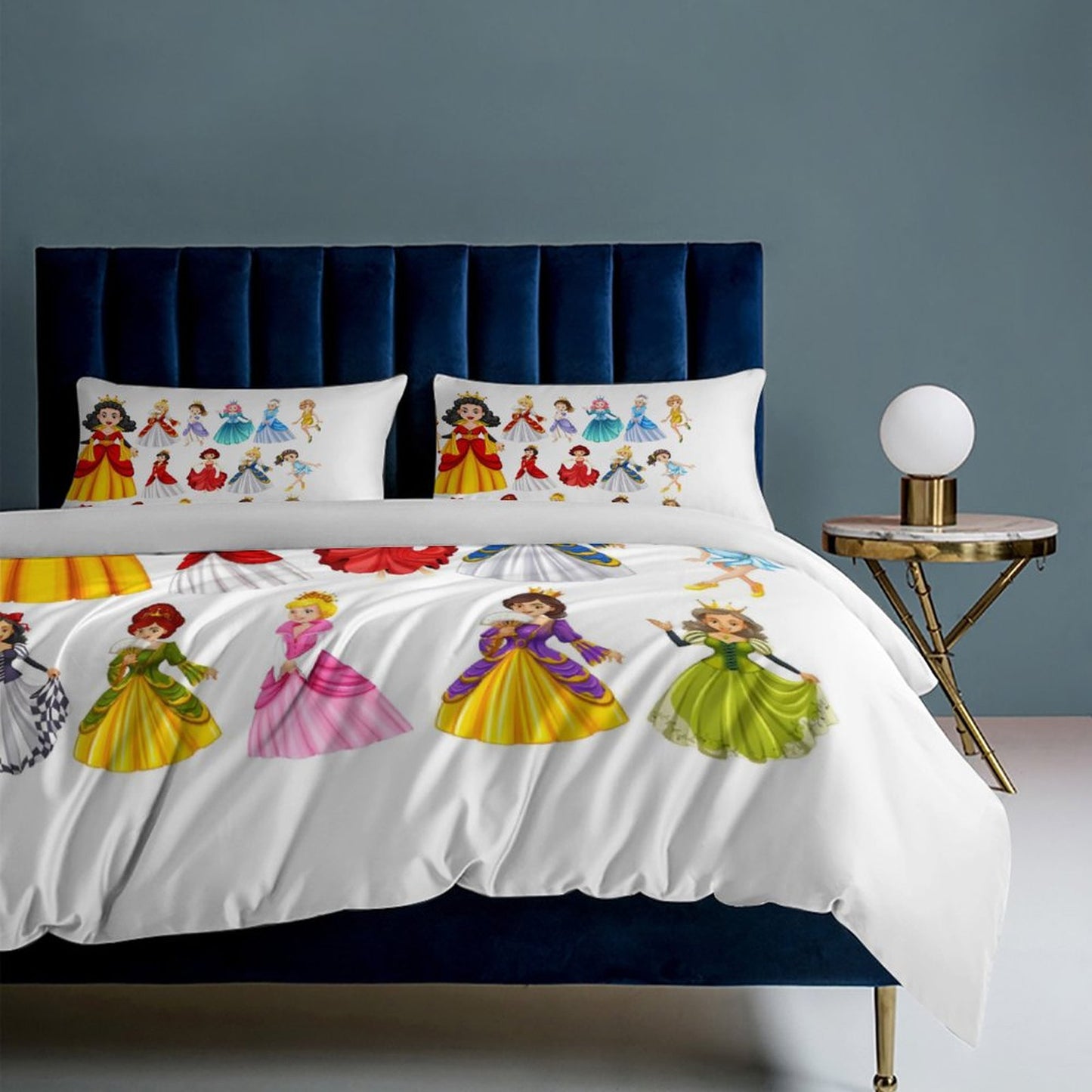 3-Piece Bedding Set-86"×70"/ 218×177cm (Dual-sidede Printing)