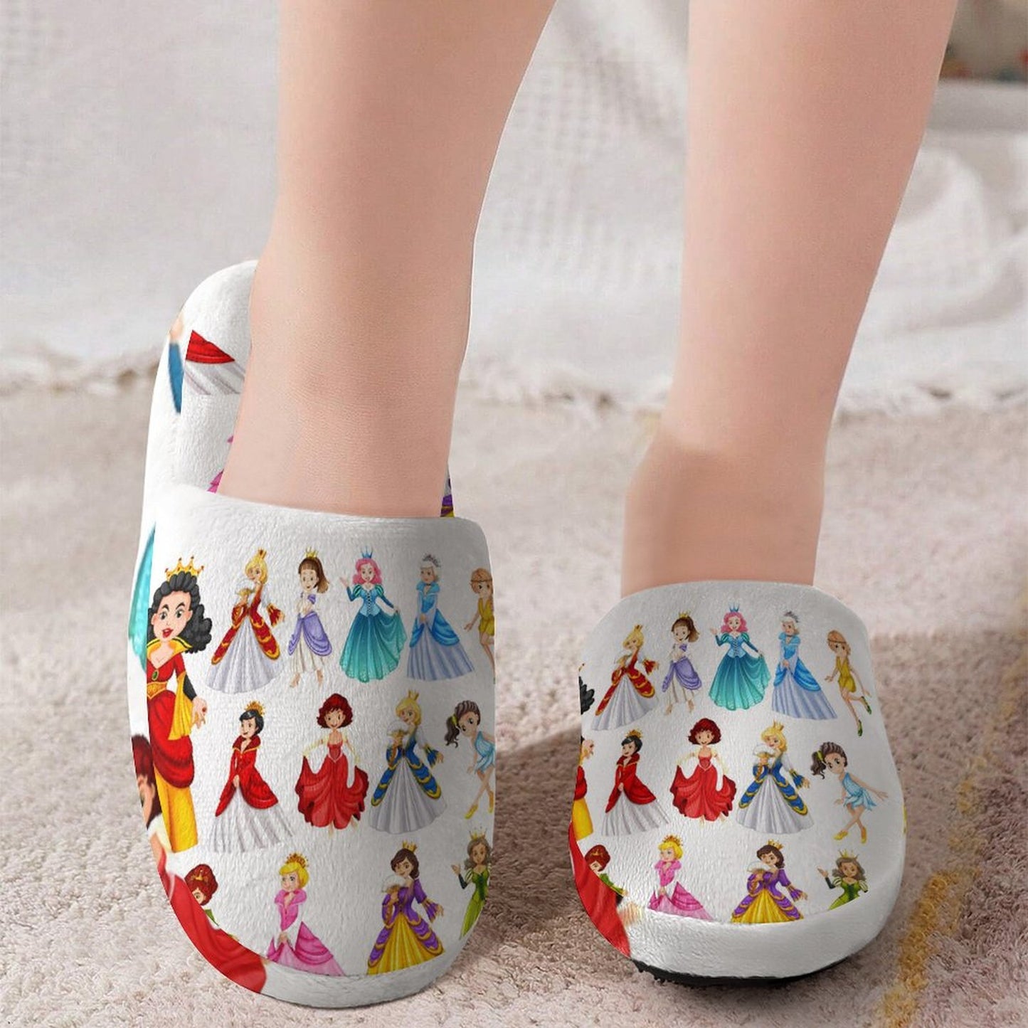 Flannel Children's Cotton Slippers (All-Over Printing)