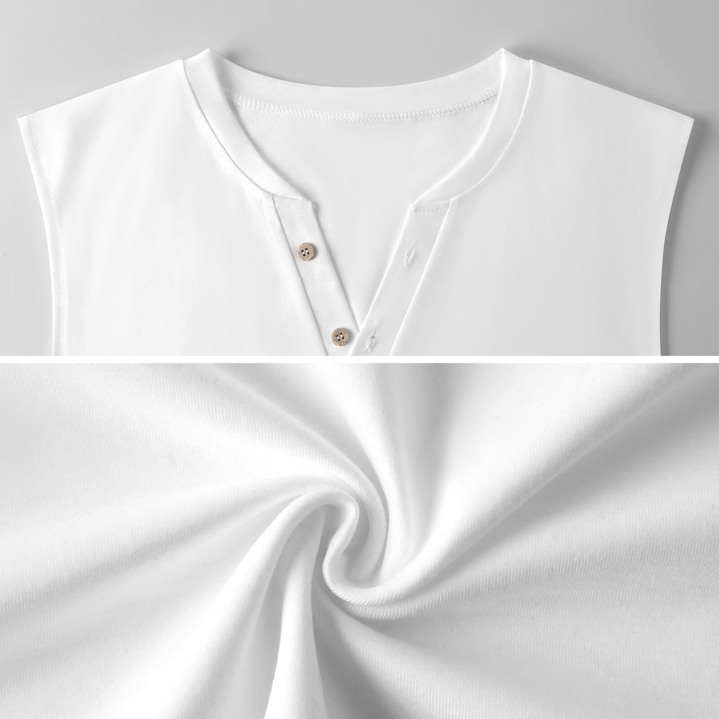 200gsm Henley Neck Vest(All-Over Printing)