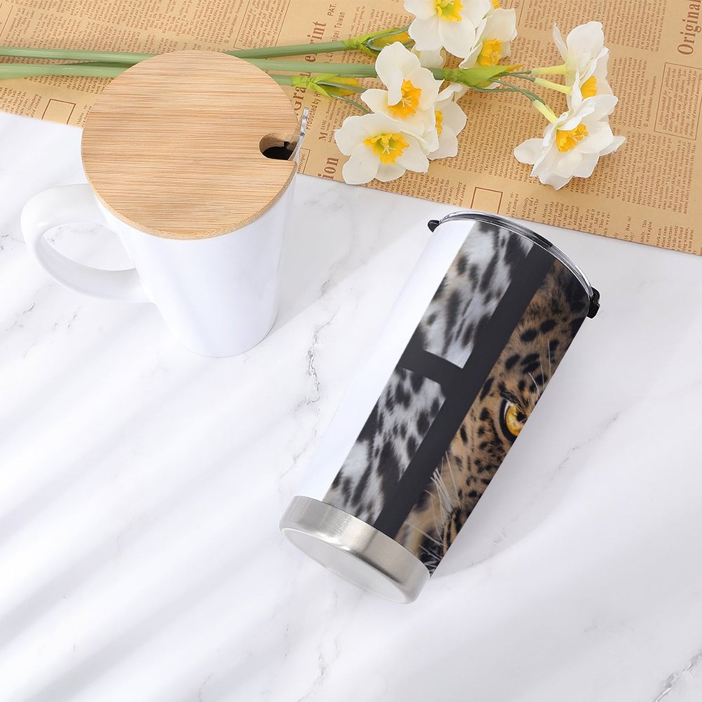 Car Travel Coffee Mug with Lid (All-Over Printing)