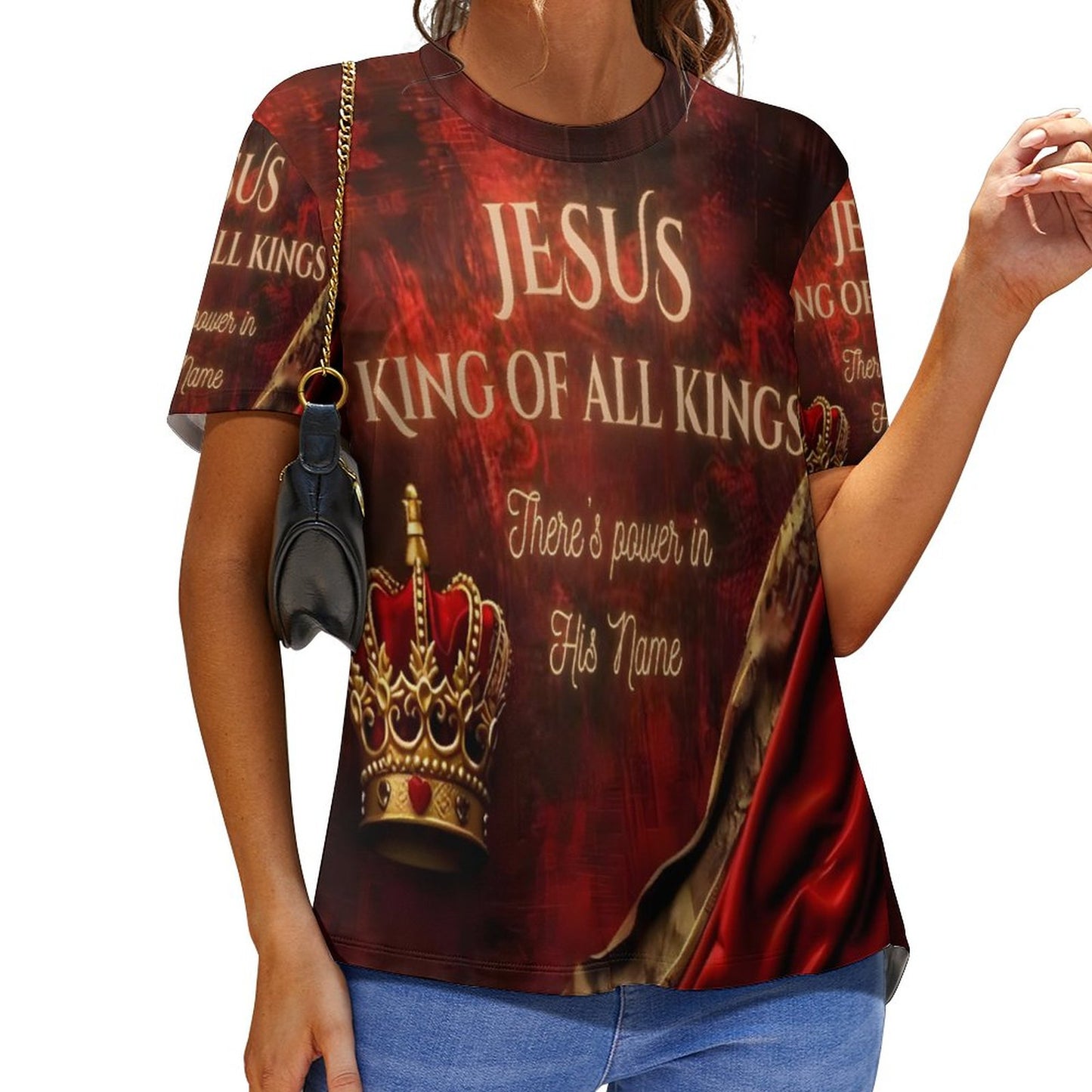 180gsm Custom Women Top T-Shirts(All-Over Printing)