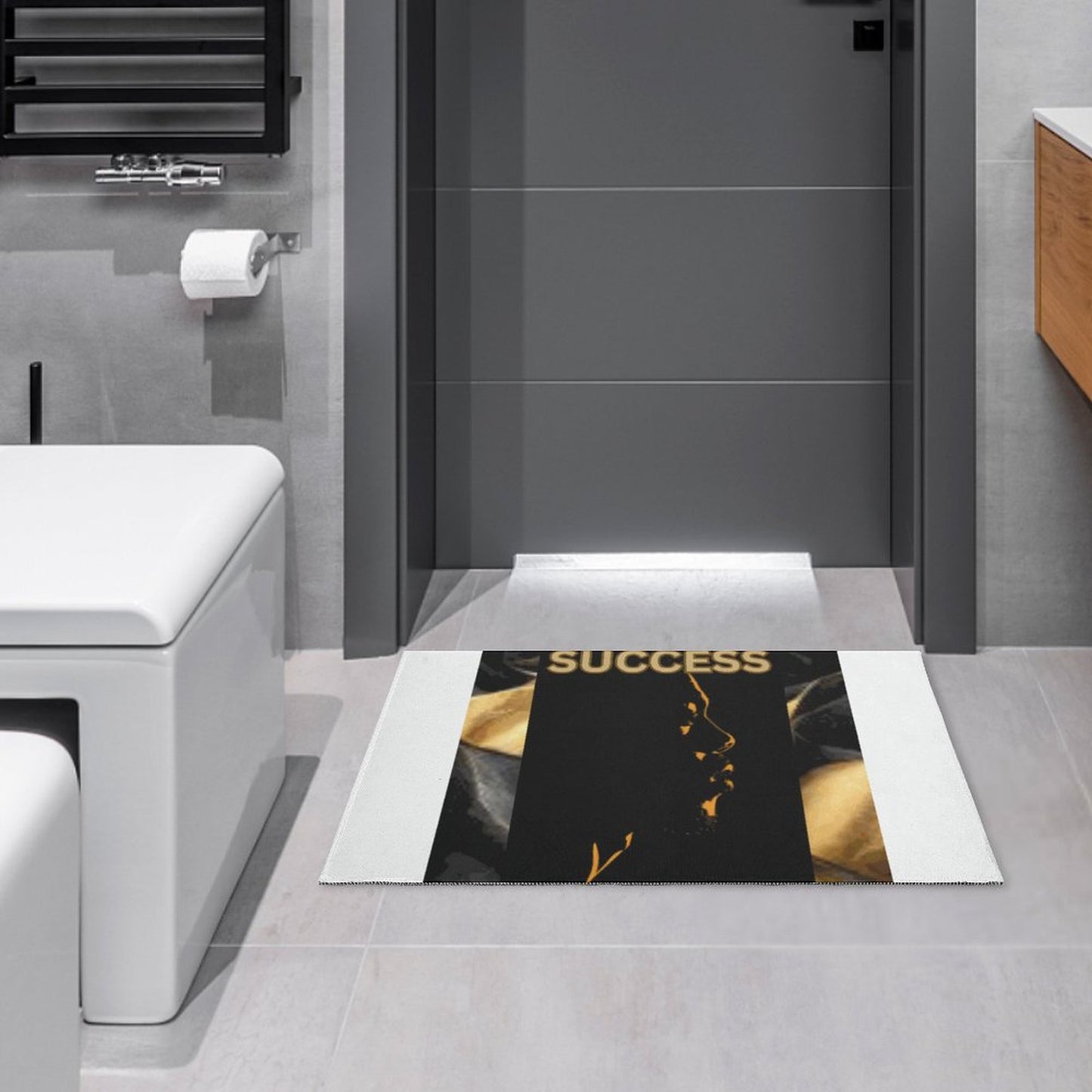 Crystal Velvet Bedroom Floor Mat
