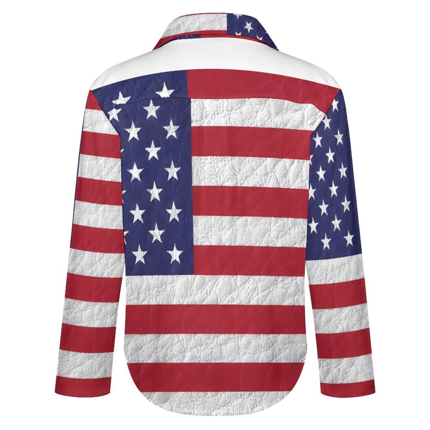 AMERICA Women's Irregular Hem Shirt-*SMALL-8XL
