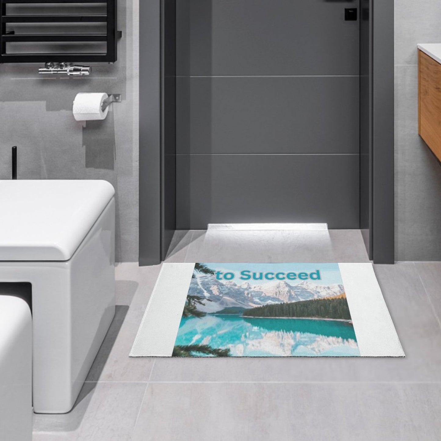 Crystal Velvet Bedroom Floor Mat