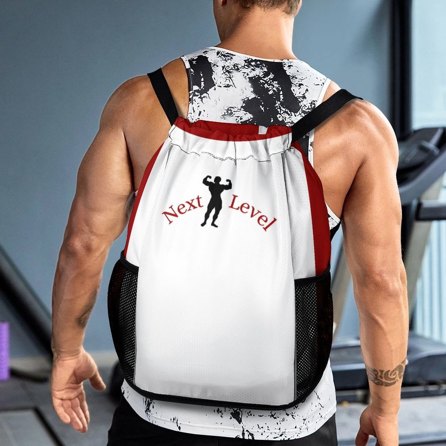 Waffle Cloth Drawstring Bag (One Site)