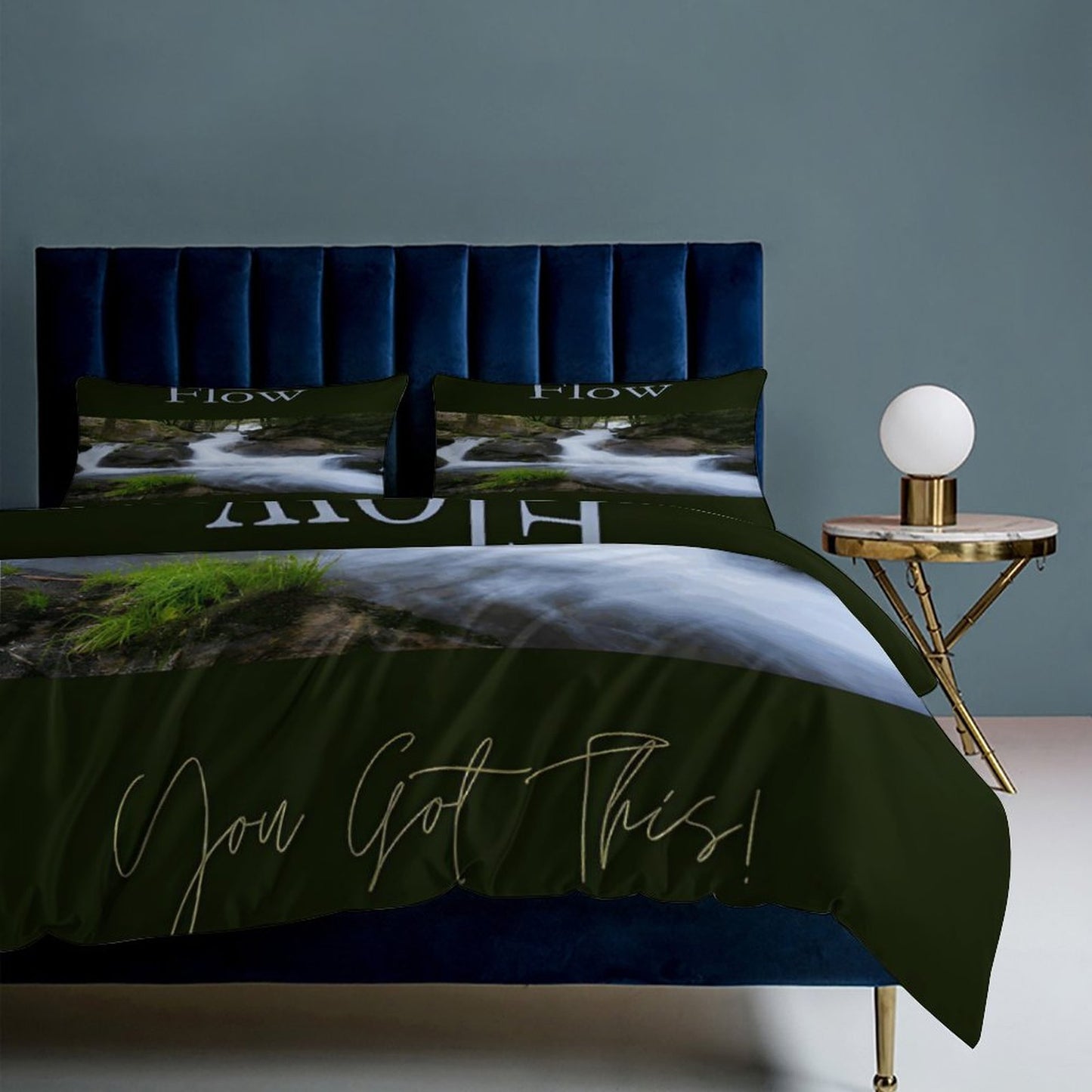 3-Piece Bedding Set-86"×70"/ 218×177cm (Dual-sidede Printing)