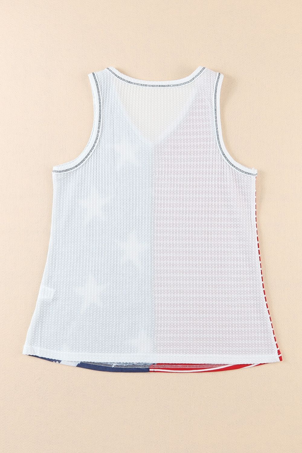 Star and Stripe V-Neck Tank-SMALL-XL
