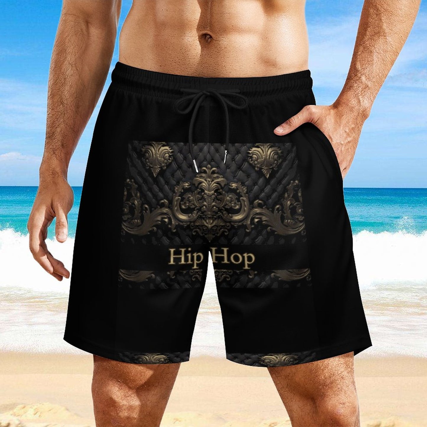 Men's Beach Shorts with 4 Pockets