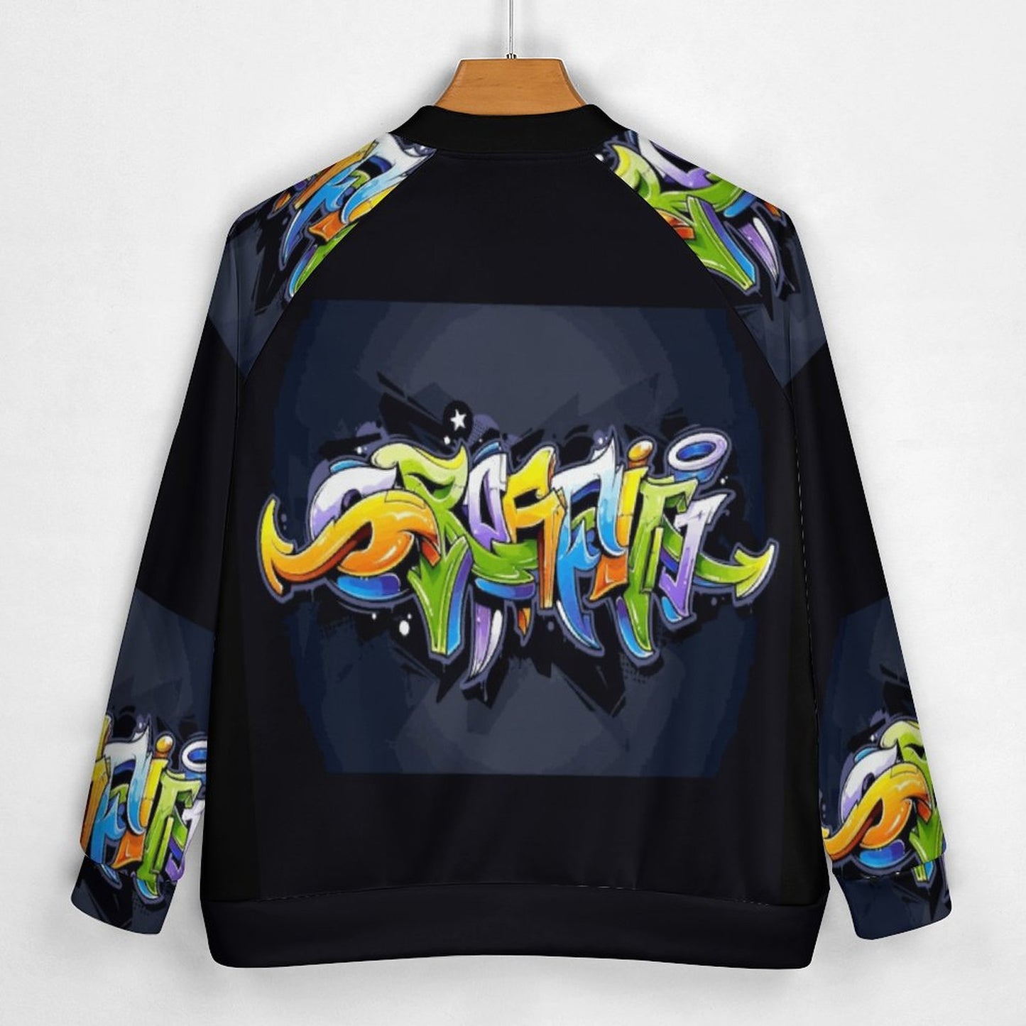 COLORFUL GRAFFITI Men's Baseball Jacket-*2XS-6XL