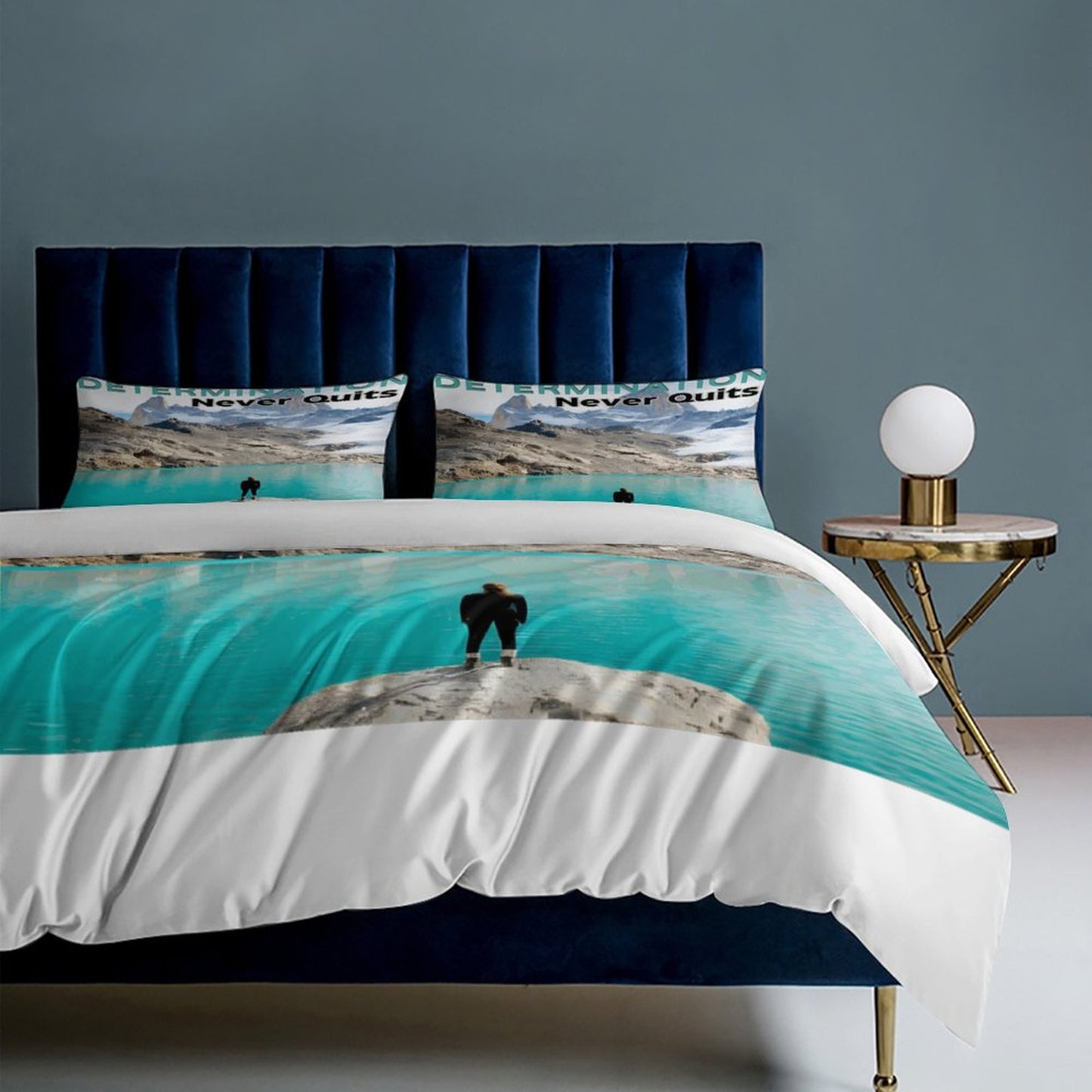 3-Piece Bedding Set-90"x90"/ 229x229cm (Dual-sided Printing)