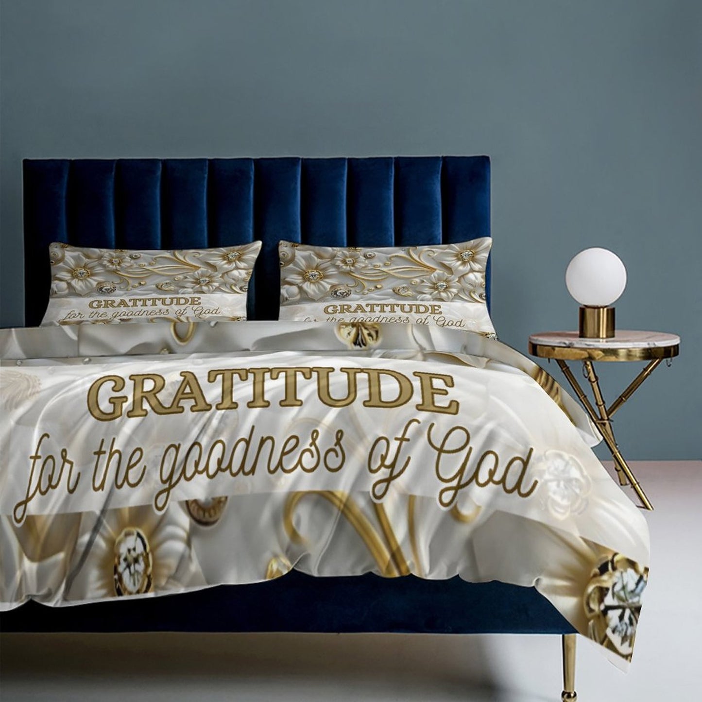 3-Piece Bedding Set-90"x90"/ 229x229cm (Dual-sided Printing)