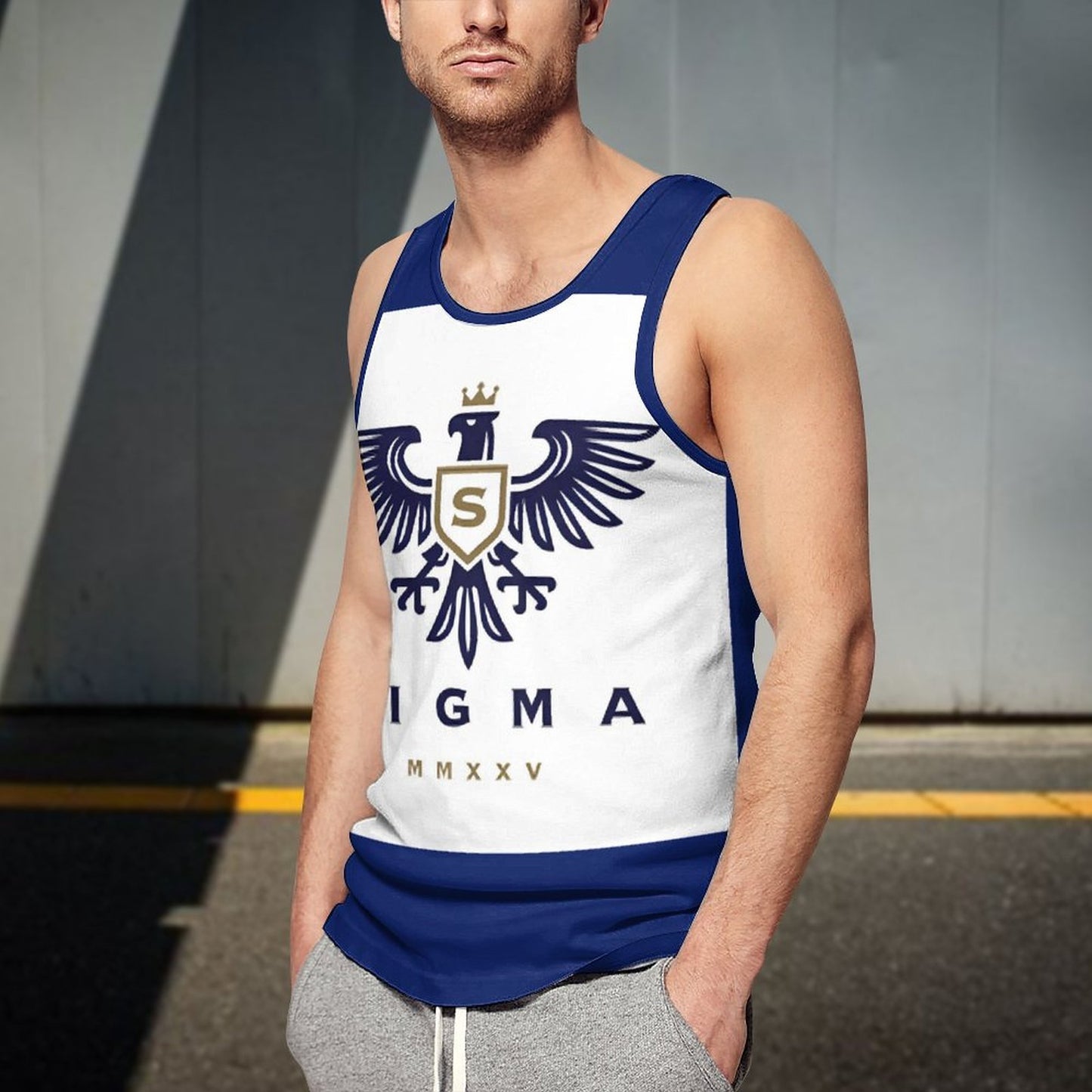 Men's Printed Vest BK (All-Over Printing)