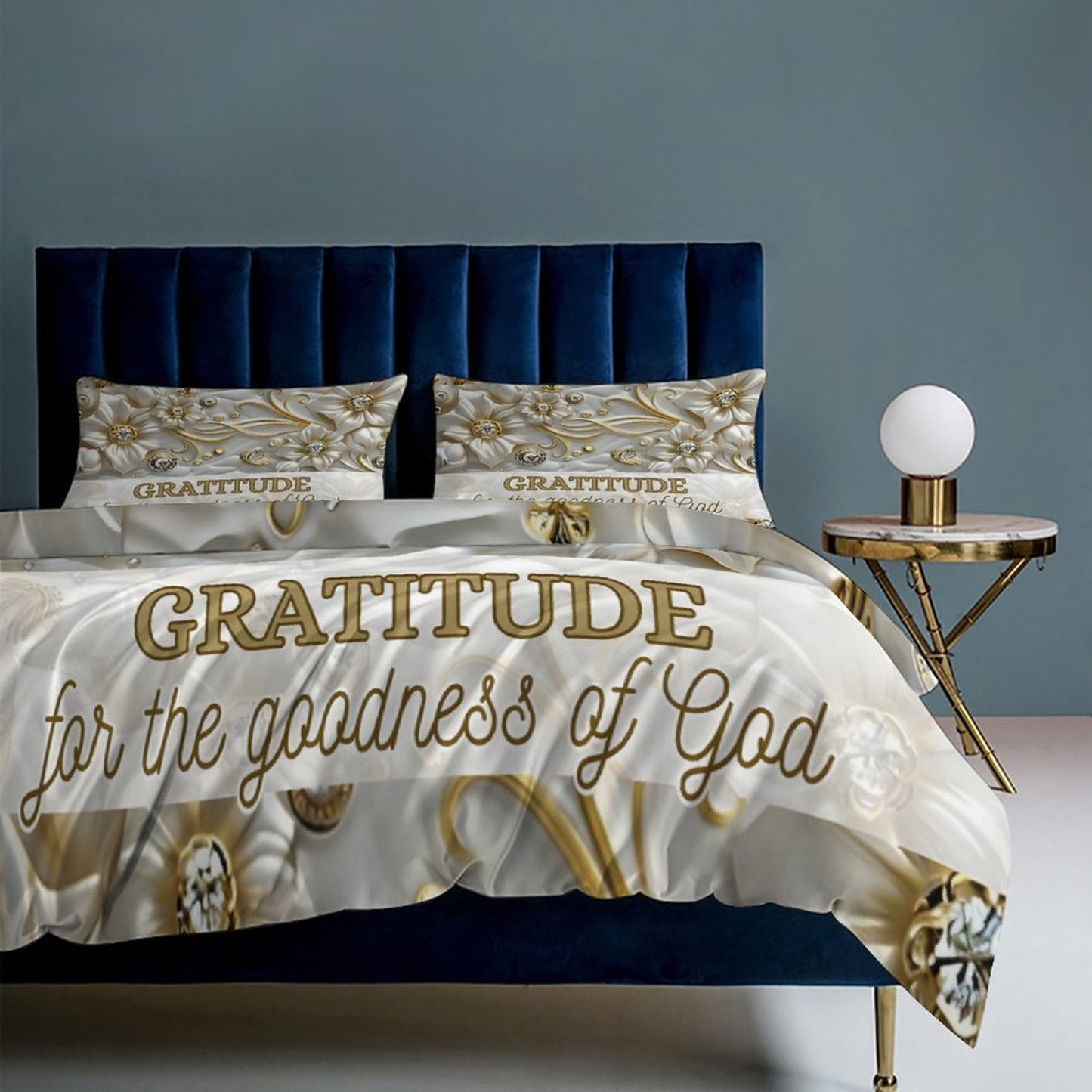 3-Piece Bedding Set-86"×70"/ 218×177cm (Dual-sideded Printing)