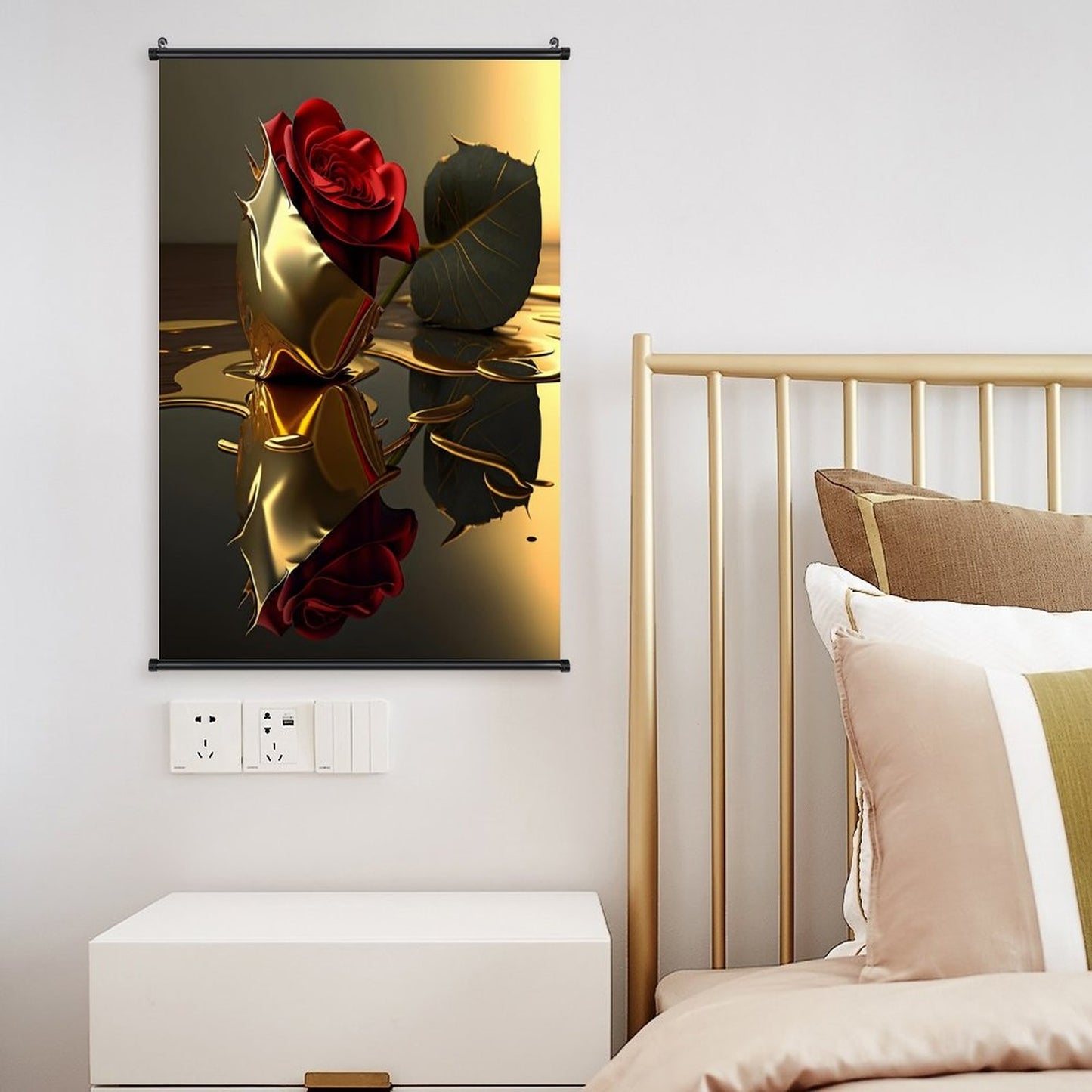 Canvas Hanging Poster with Scrolls-16"x24"/ 40x60cm