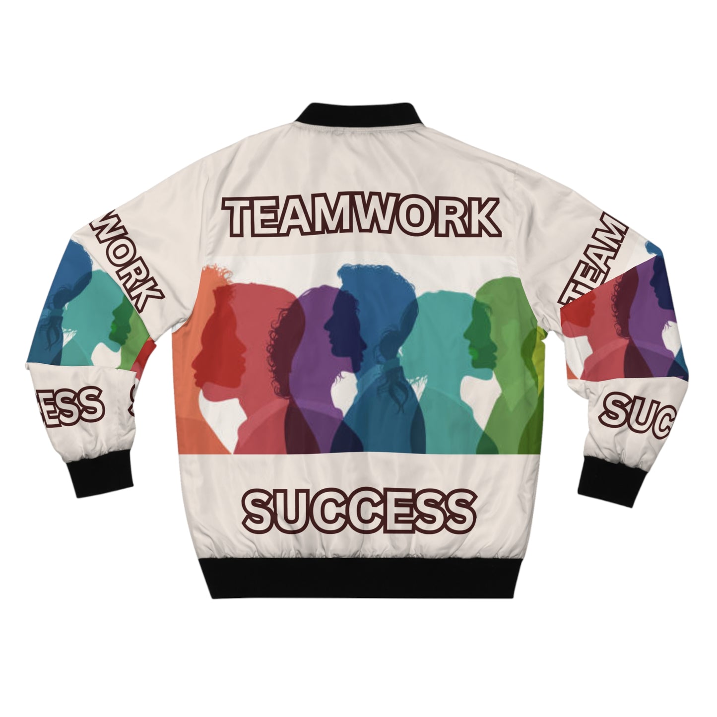 TEAMWORK SUCCESS Men's/UNISEX Bomber Jacket (XS-5XL) (for groups or events)