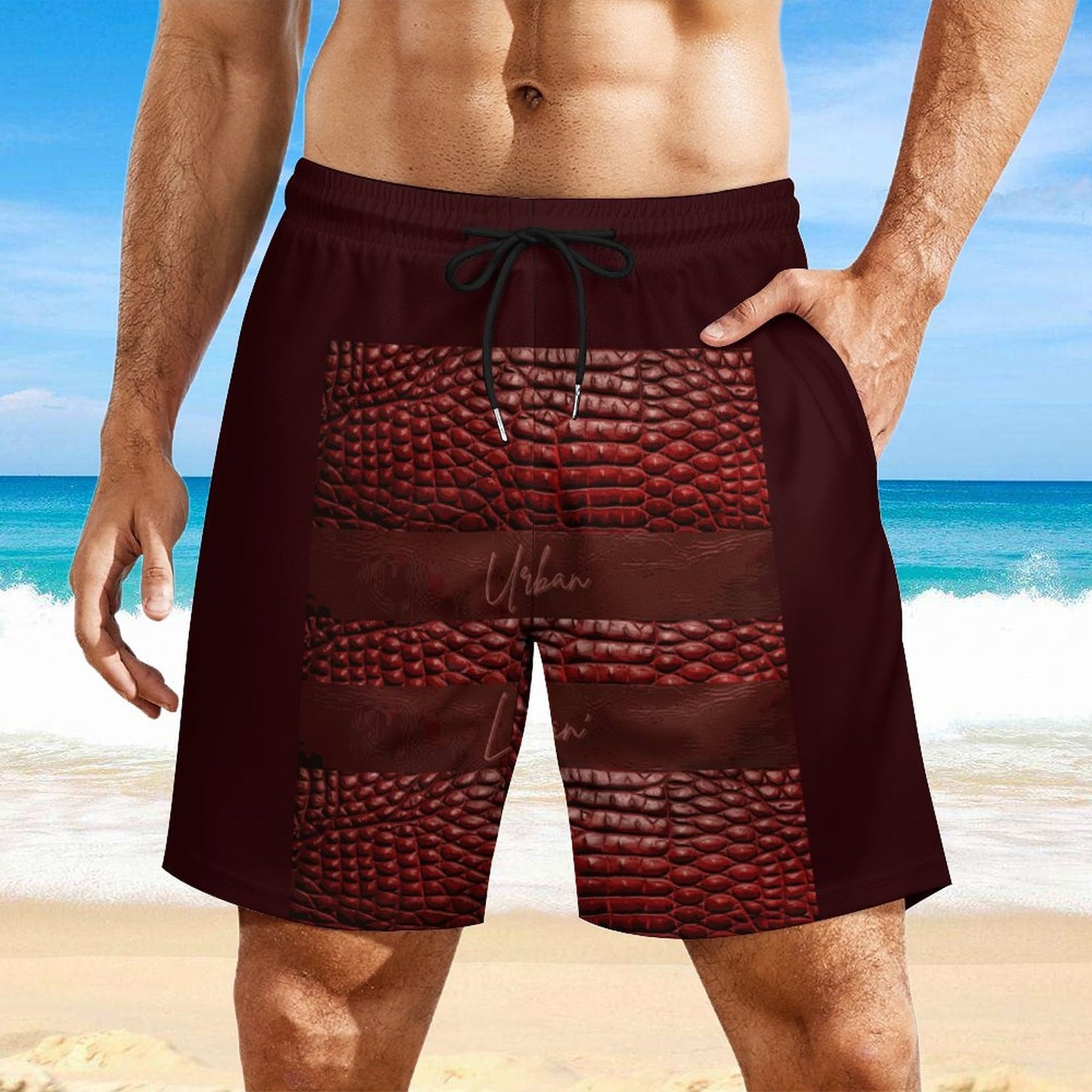 Men's Beach Shorts with 4 Pockets