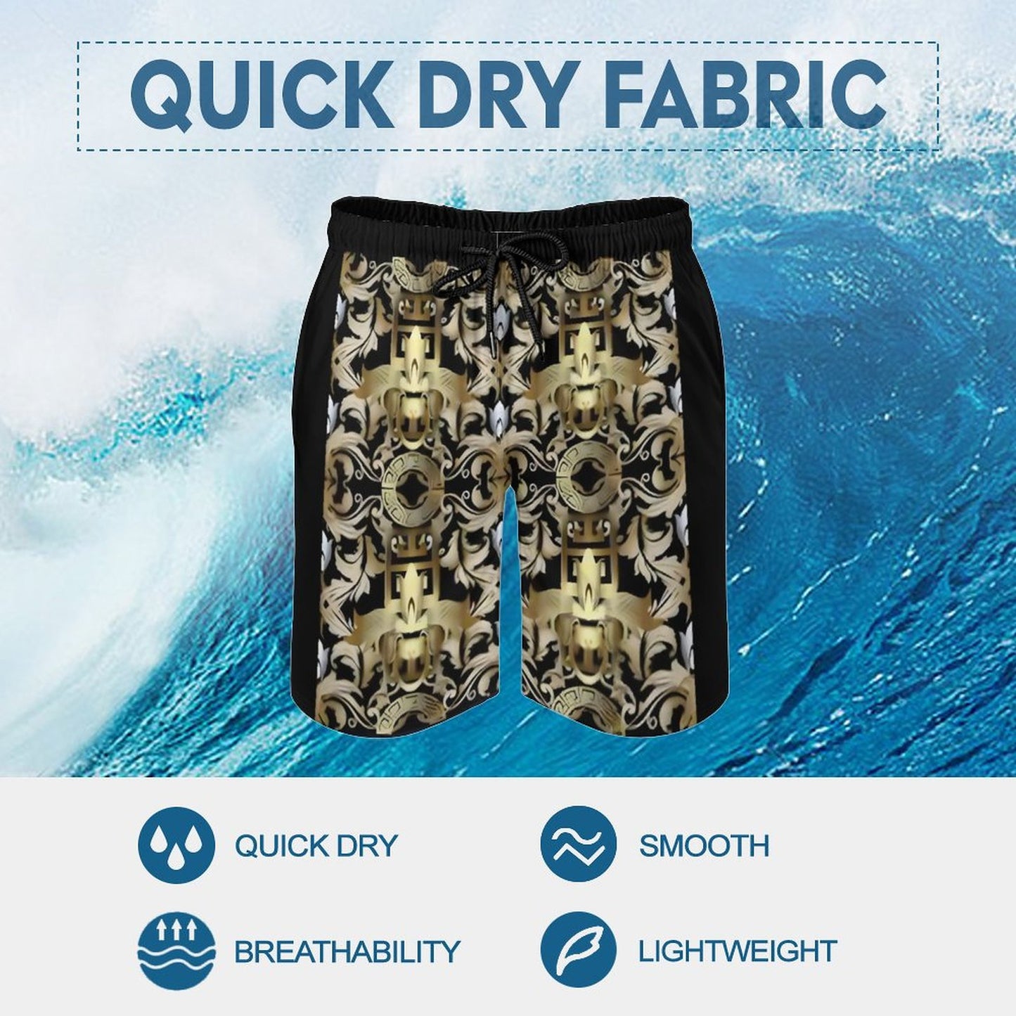 Men's Beach Shorts with Pockets