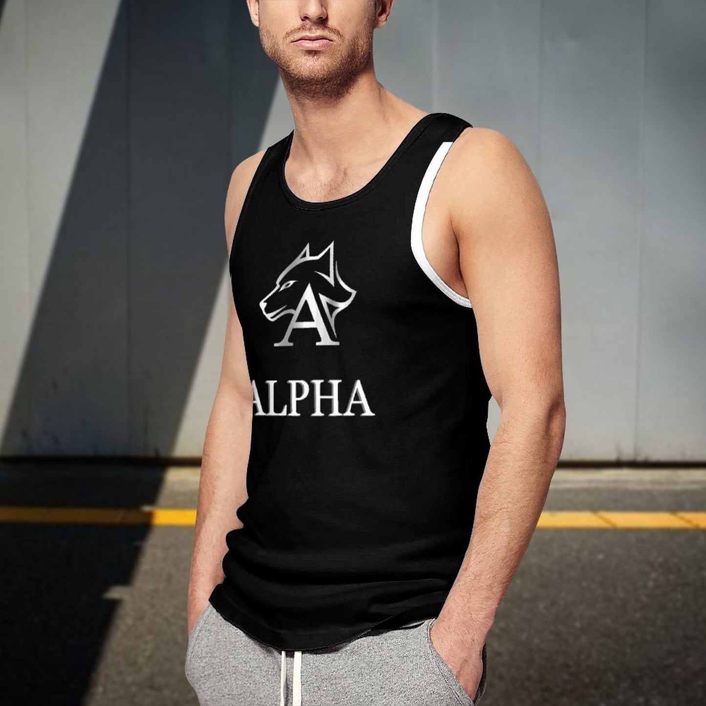 Men's Printed Vest BK (All-Over Printing)