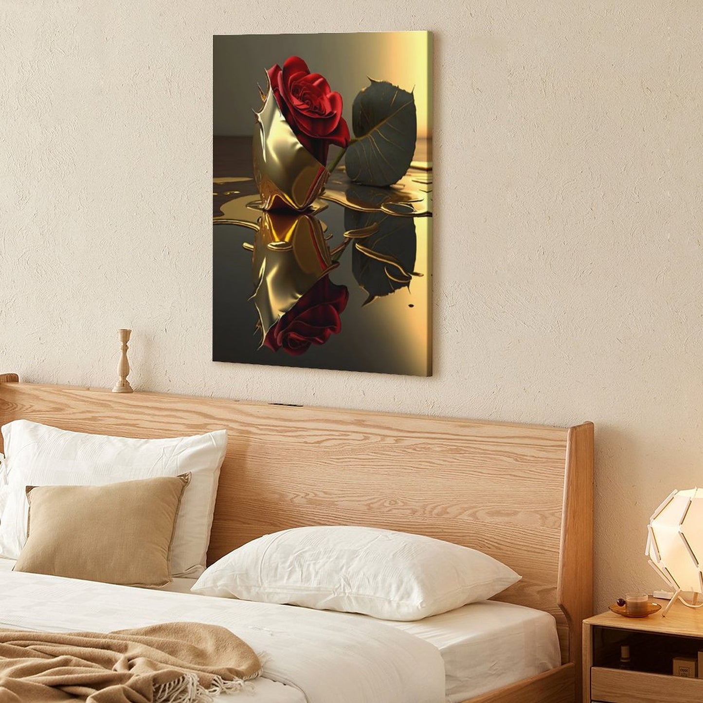 Modern Framed Canvas Wall Art Print–Large Wooden Frame for Living Room