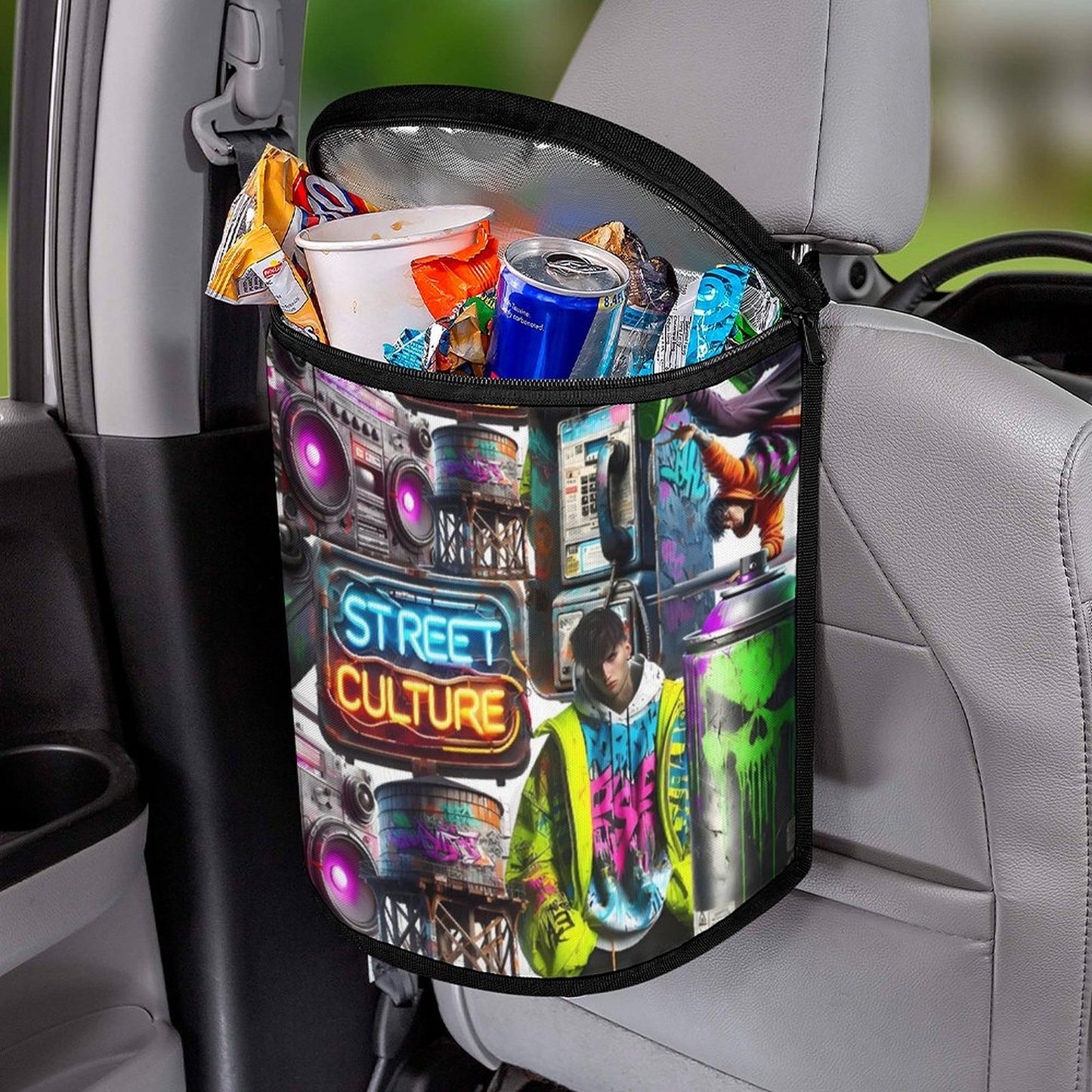 Collapsible Car Trash Bin