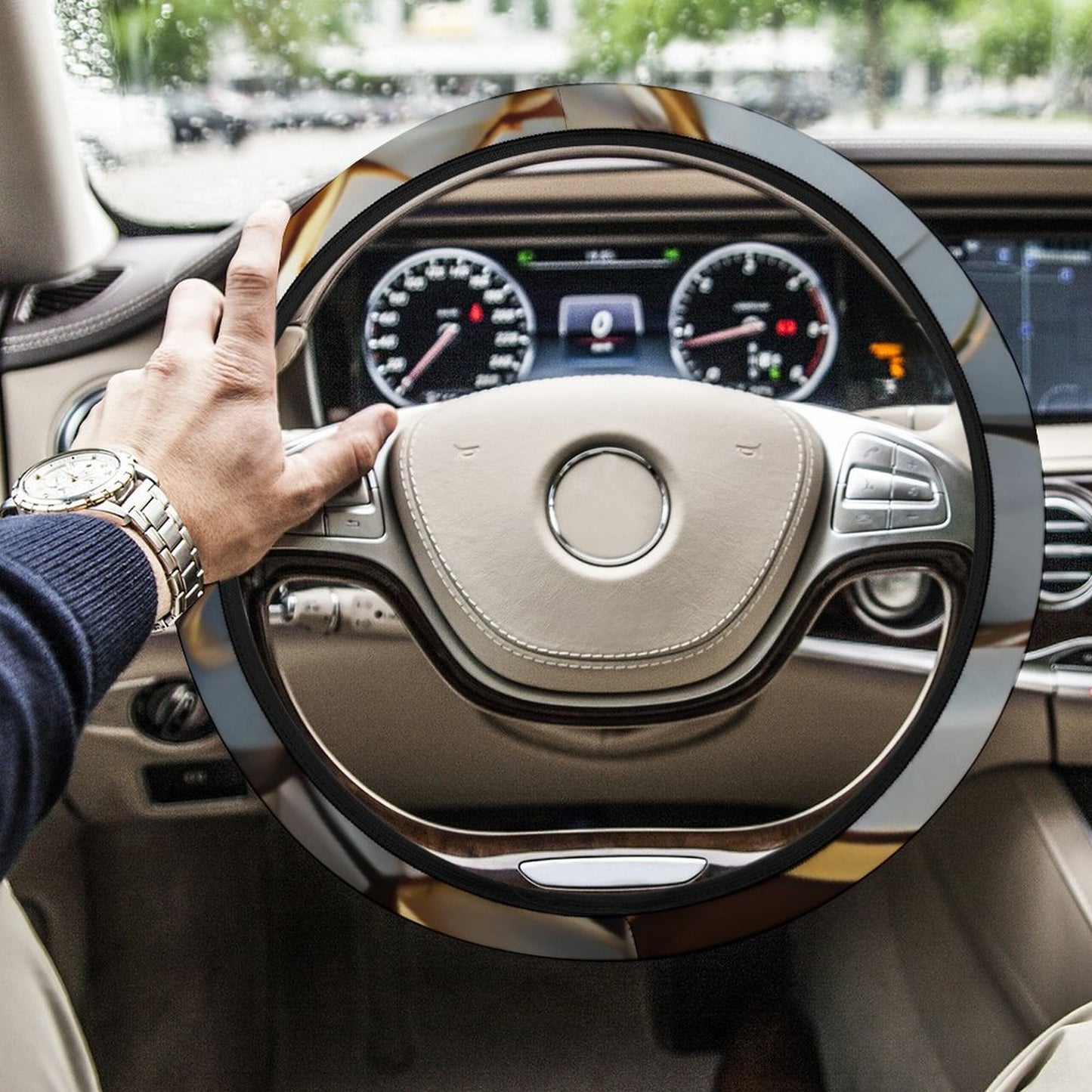Car Steering Wheel Cover