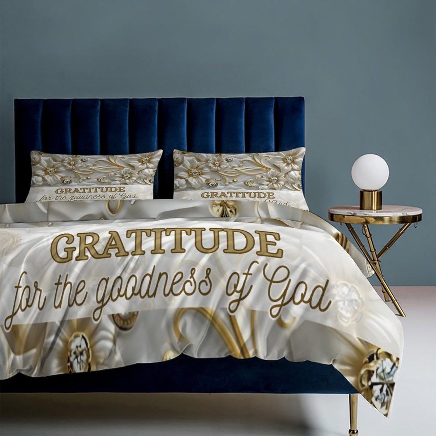 3-Piece Bedding Set-102"x90"/ 259x229cm (Dual-sided Printing)