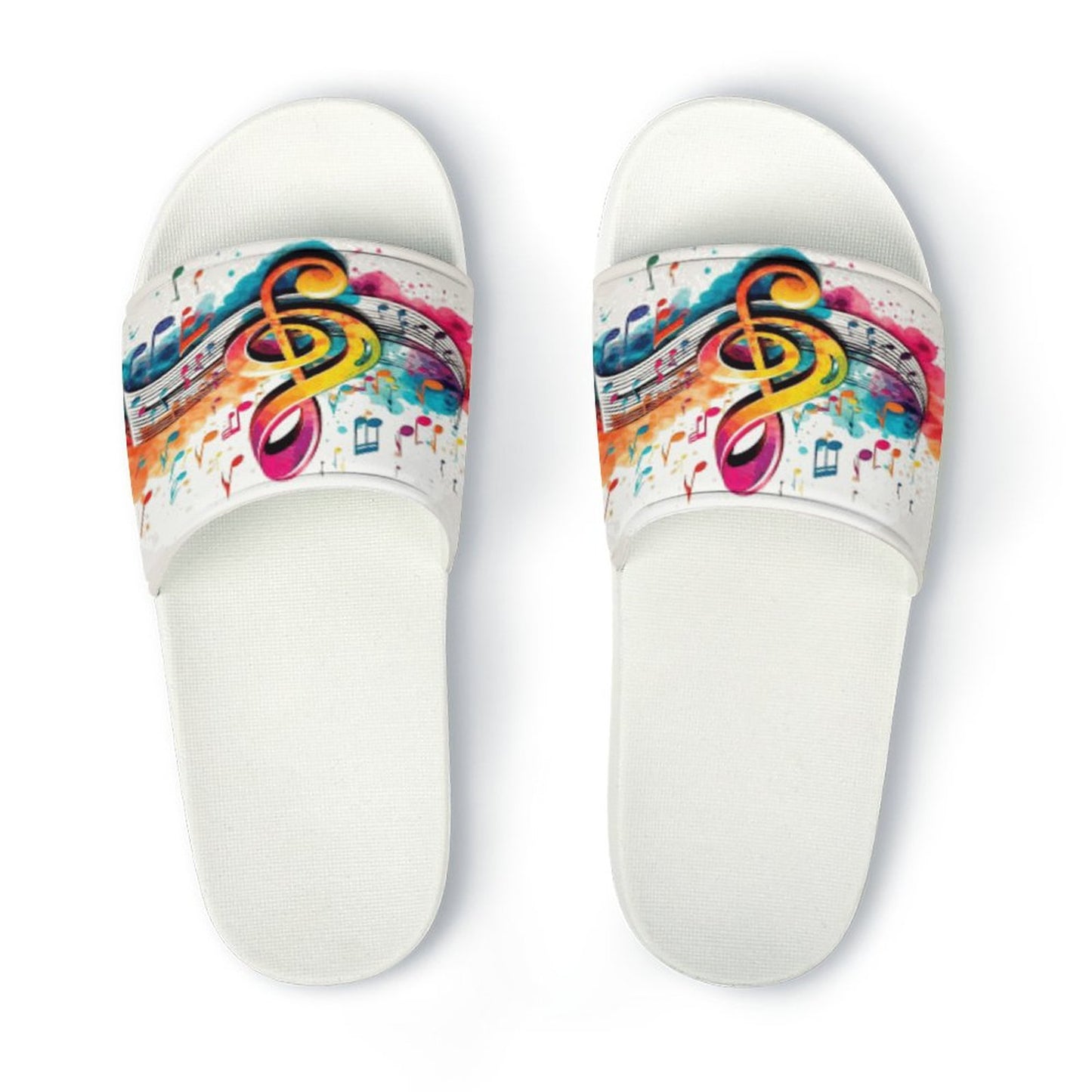 MUSIC GRAFFITI Unisex PVC Slippers or Slides