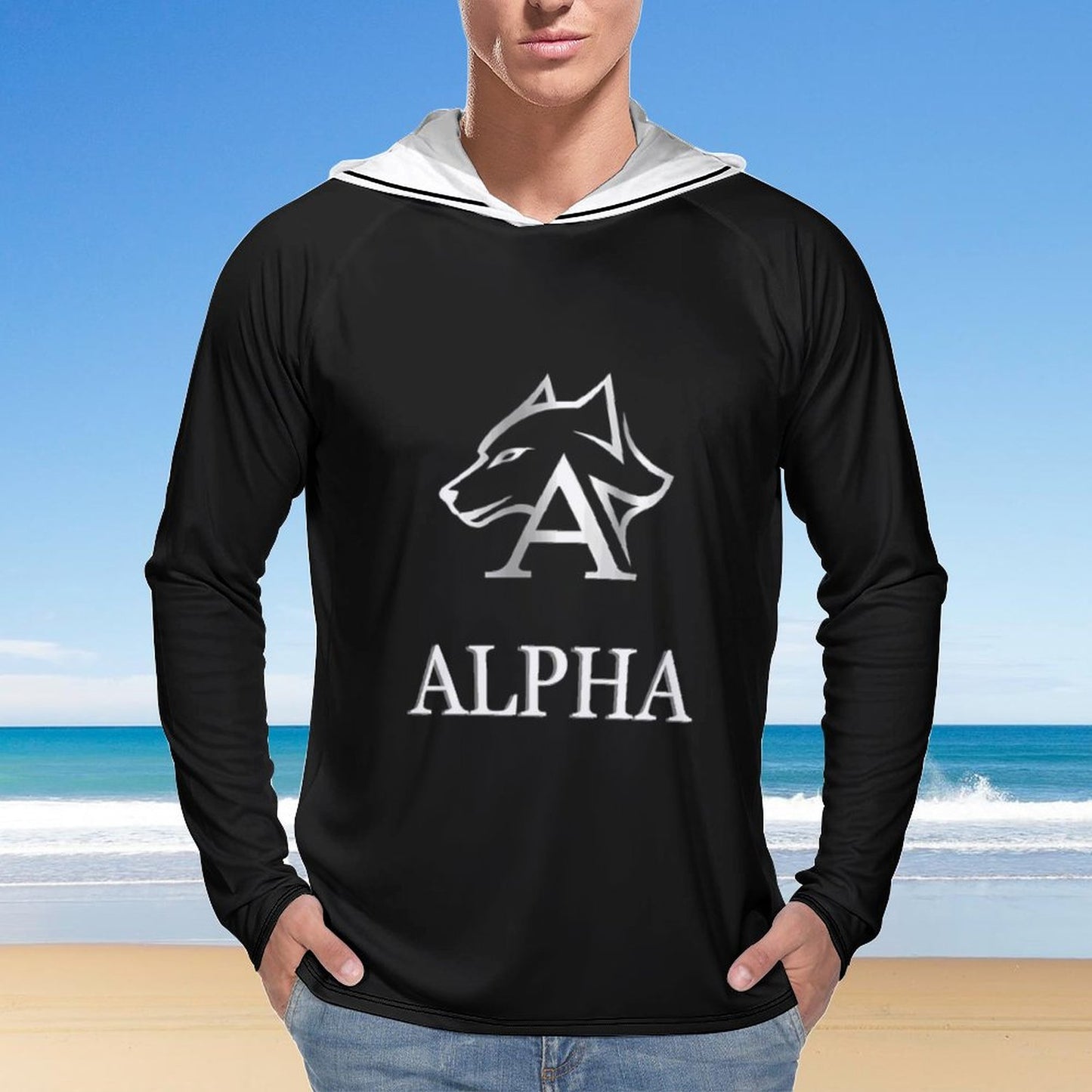 Men's Long Sleeve Hoodie NZ145 (All-Over Printing)