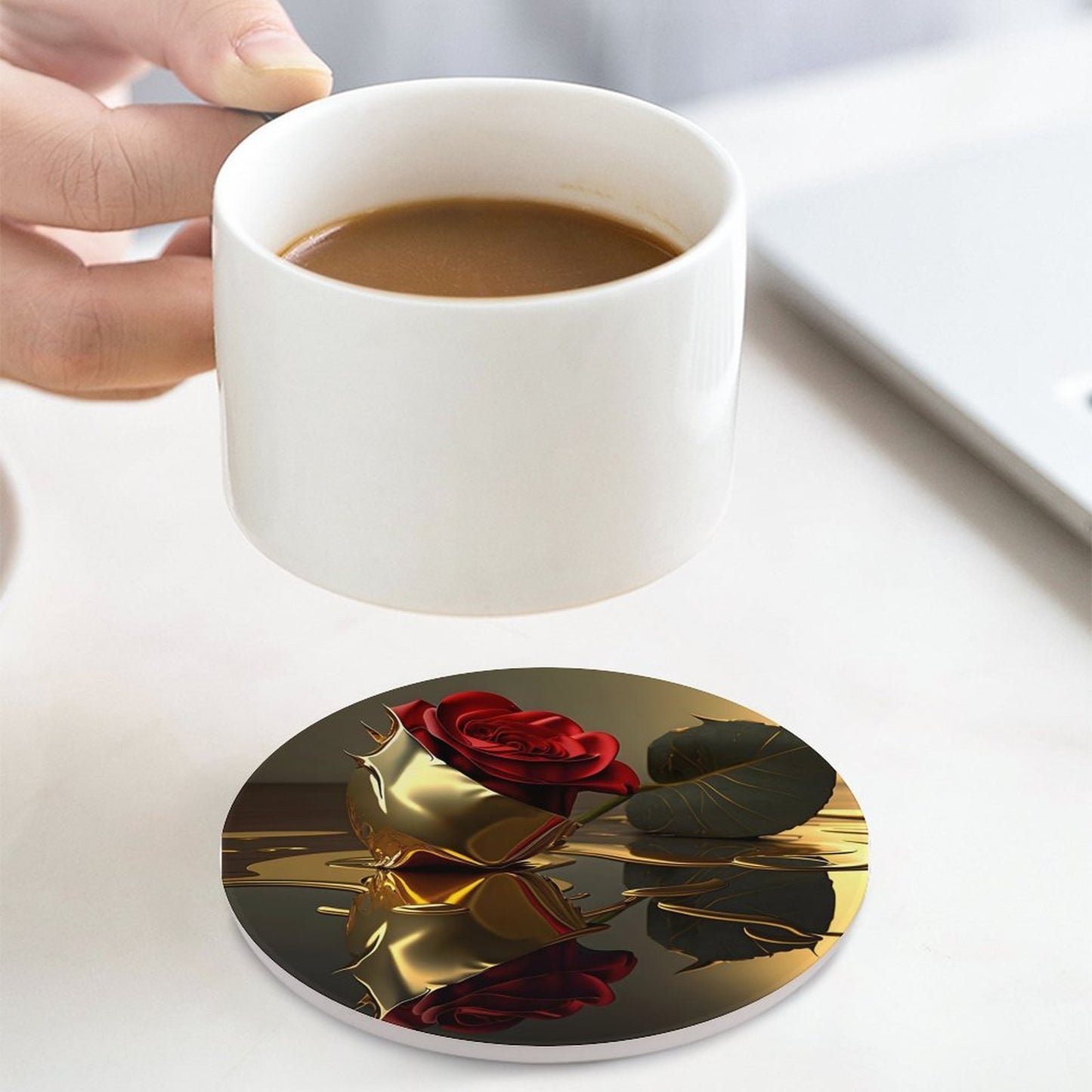 Round Ceramic Coaster