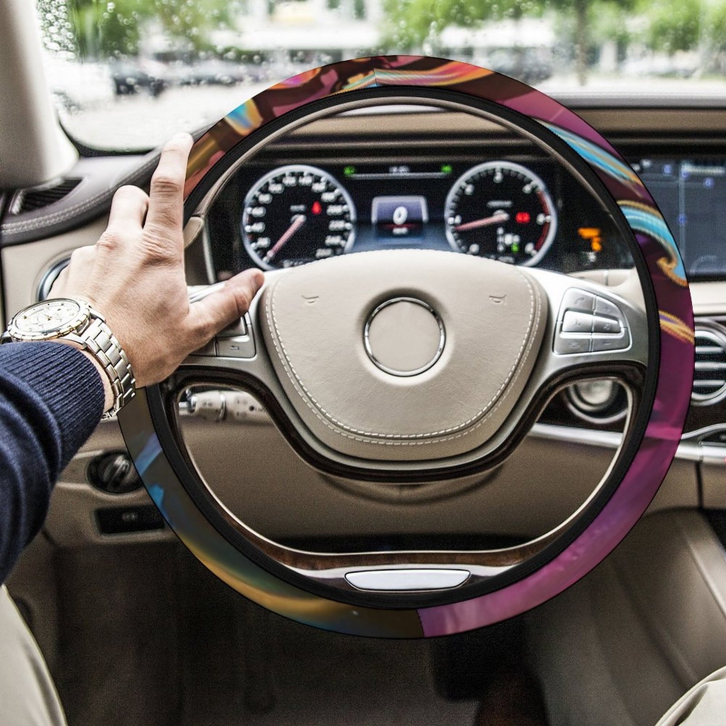 Car Steering Wheel Cover