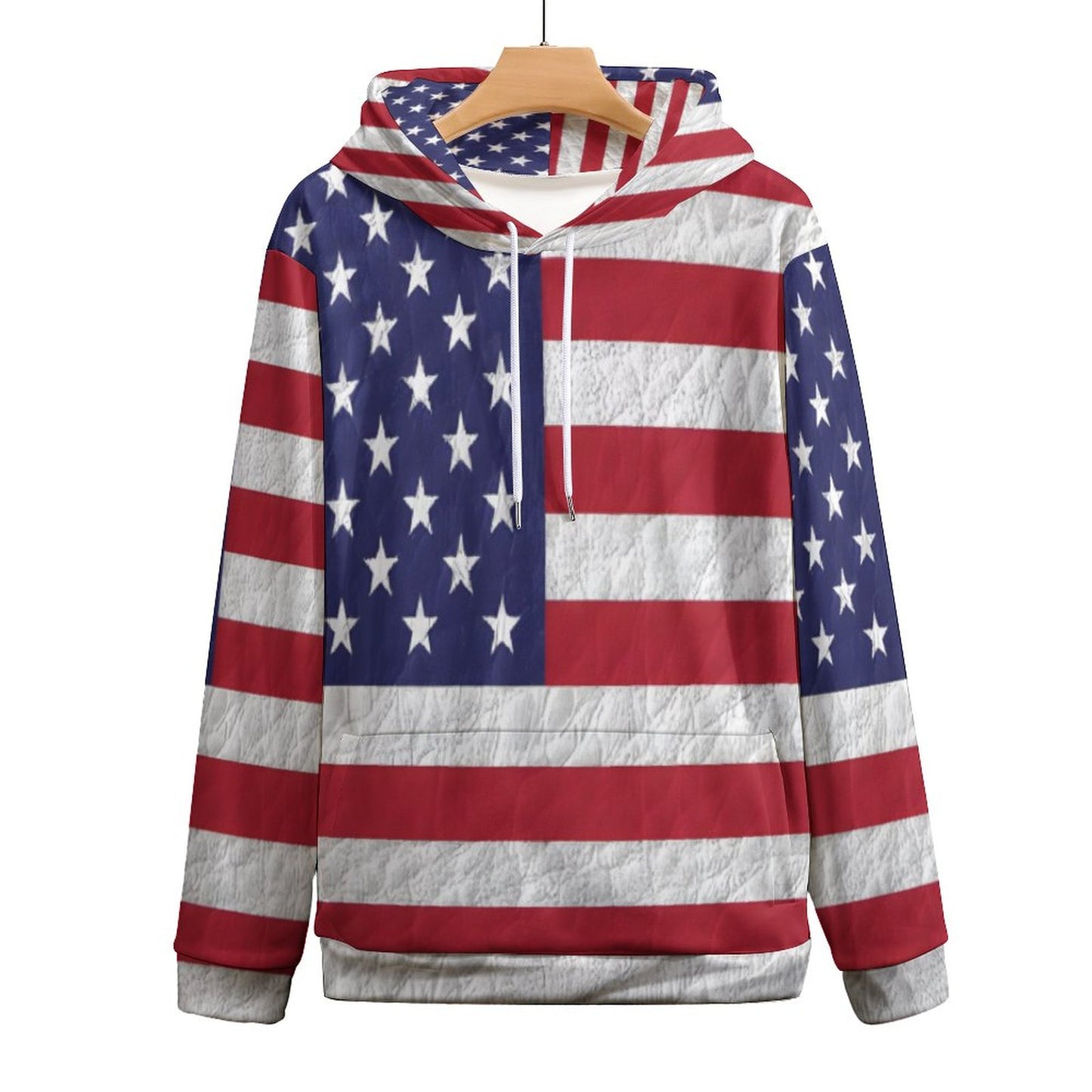 AMERICA Hoodie for Women with Double-layer Cap-SMALL-6XL
