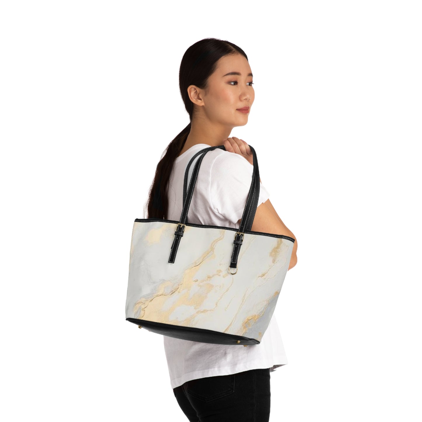 GOLD FOIL Leather Shoulder Bag