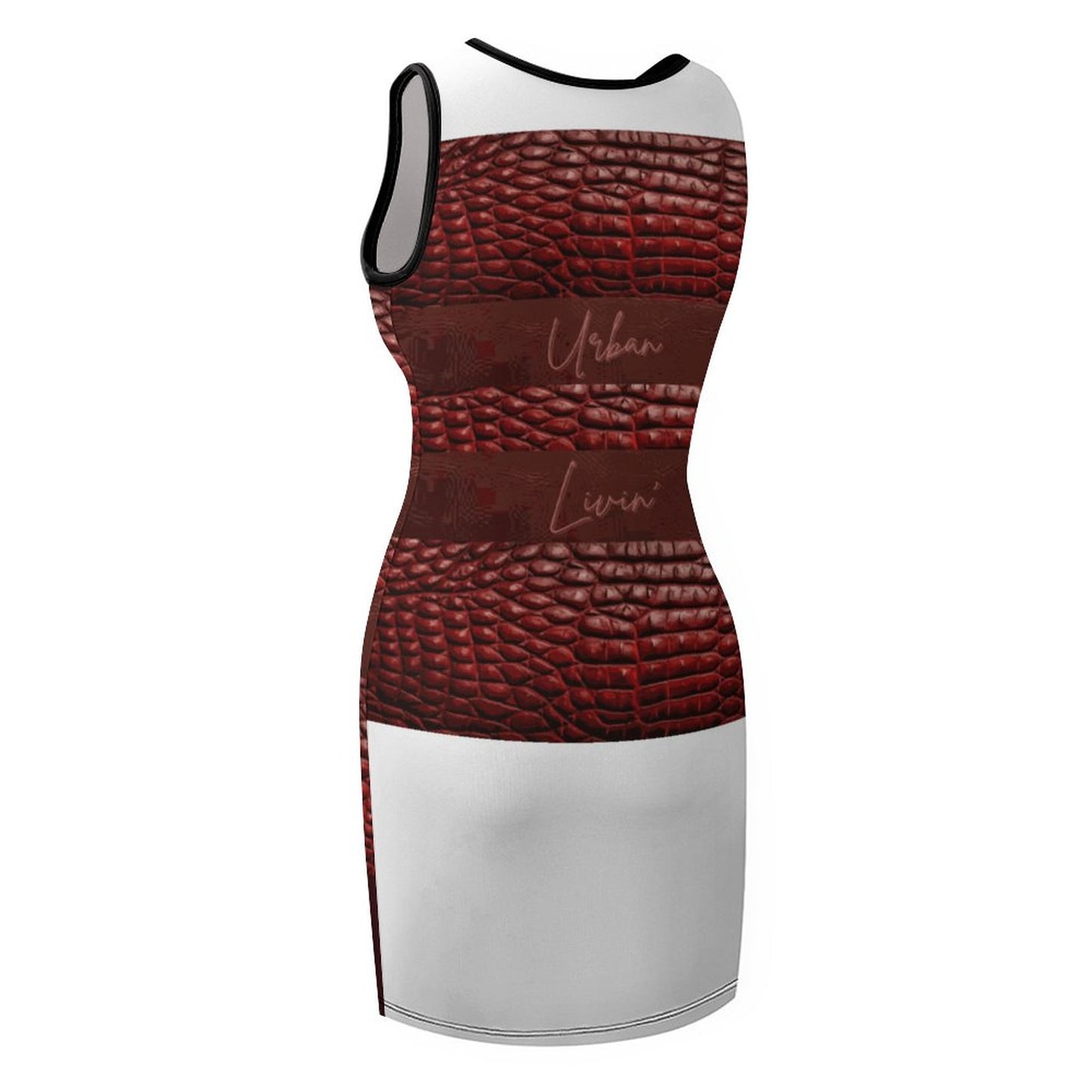 Sleeveless Ladies Tank Dress NZ014 (All-Over Printing)