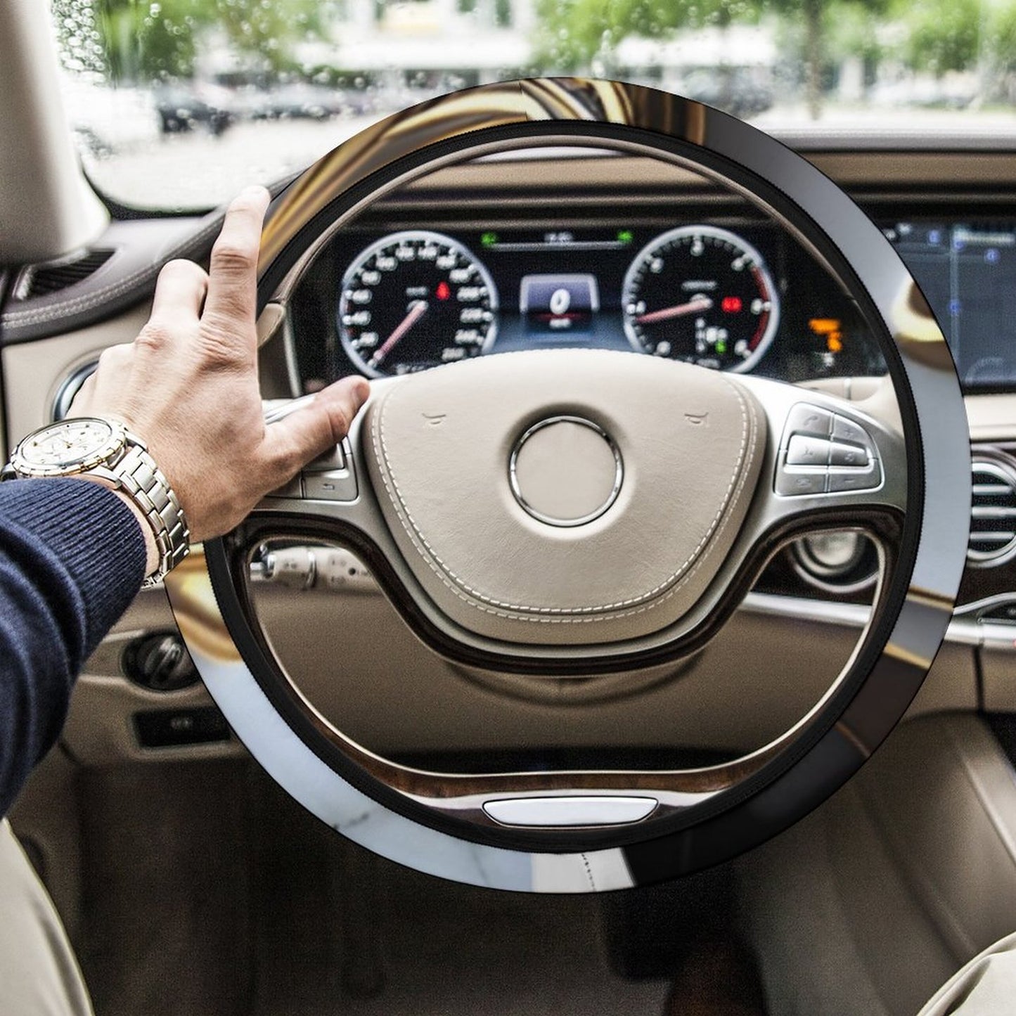 Car Steering Wheel Cover