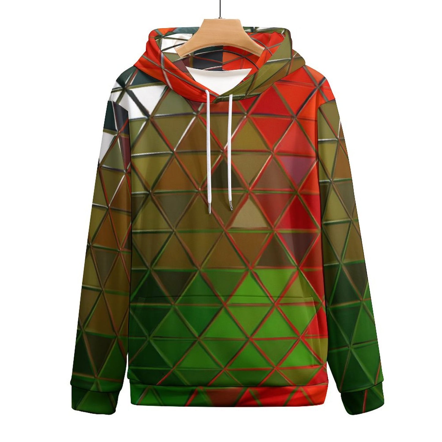 GLASS PRISM Men's Cool Hoodie with Double-layer Cap-SMALL-6XL