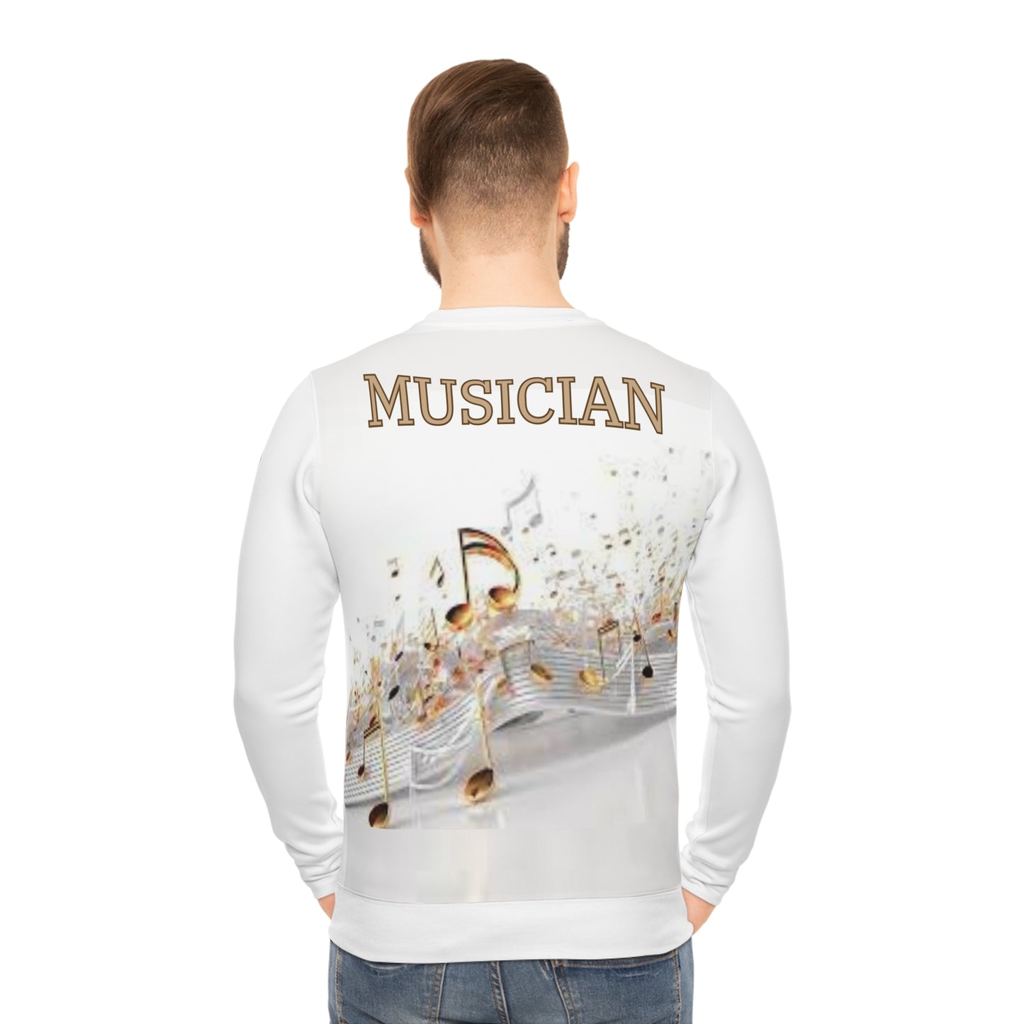 MUSICIAN In Gold Unisex Lightweight Sweatshirt