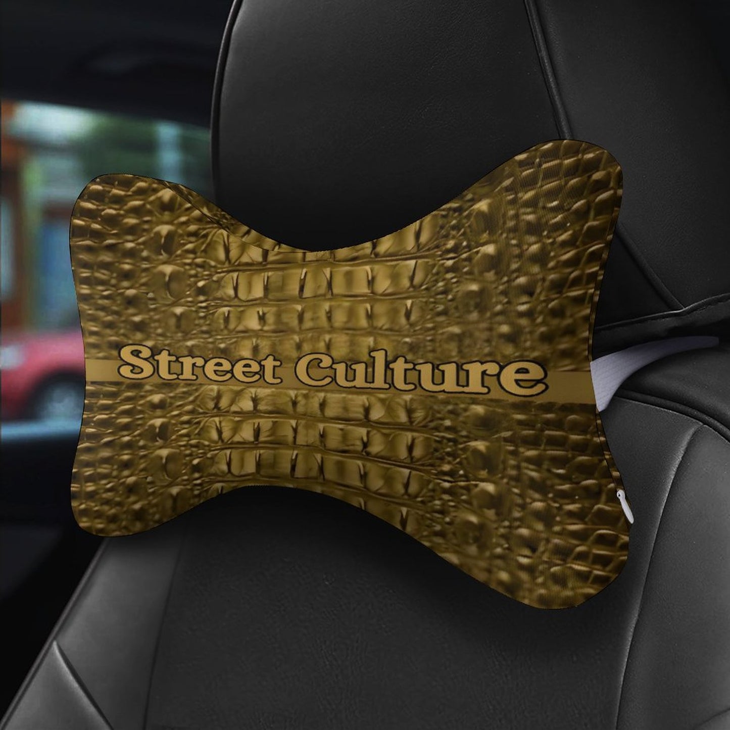 STREET CULTURE Alligator MEMORY FOAM Car Pillow (high-quality softness)