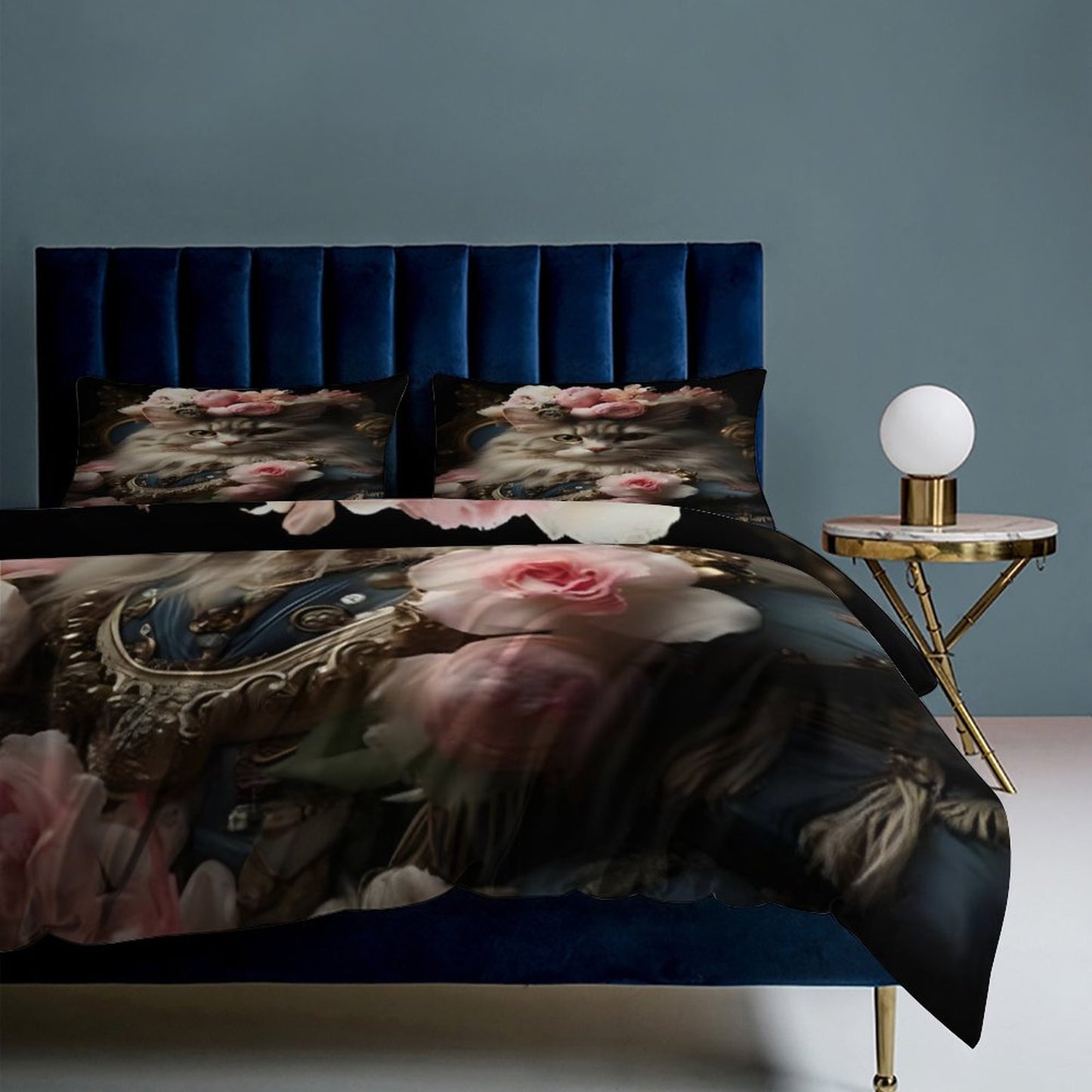 3-Piece Bedding Set-102"x90"/ 259x229cm (Dual-sided Printing)